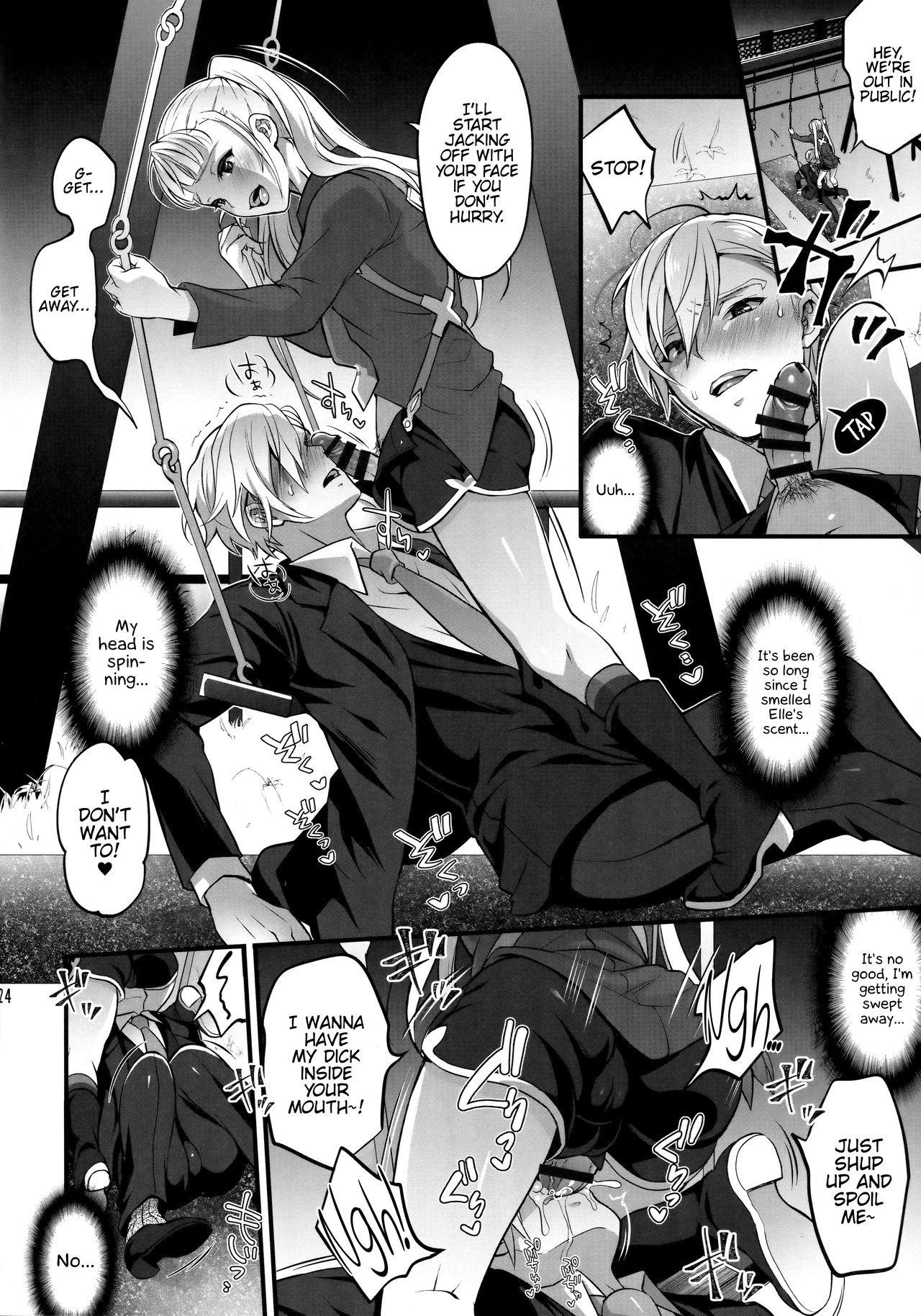 Otona ni Natte mo Kawarazu Futanari Elle ni Furimawasareru! page 23