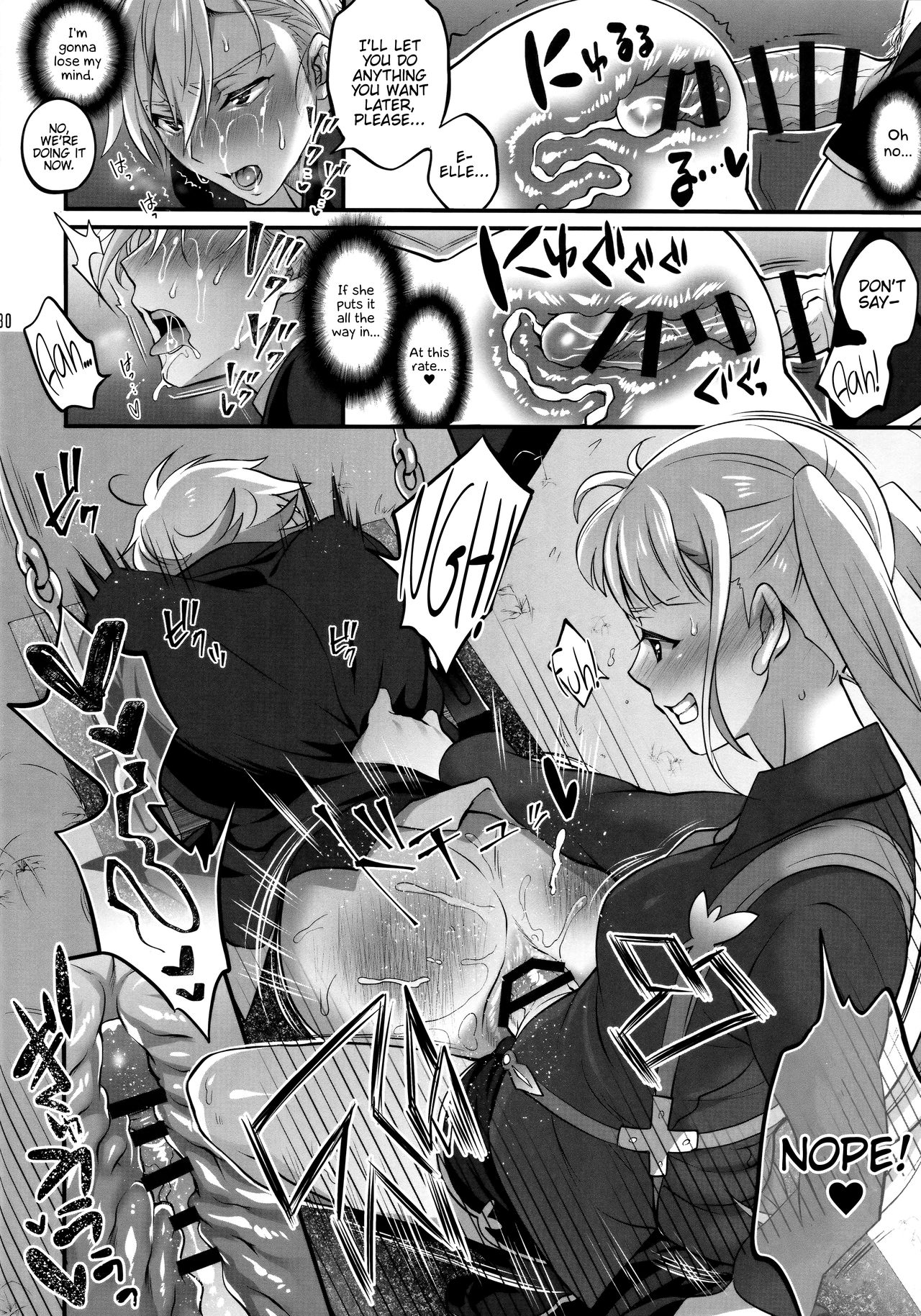Otona ni Natte mo Kawarazu Futanari Elle ni Furimawasareru! page 29