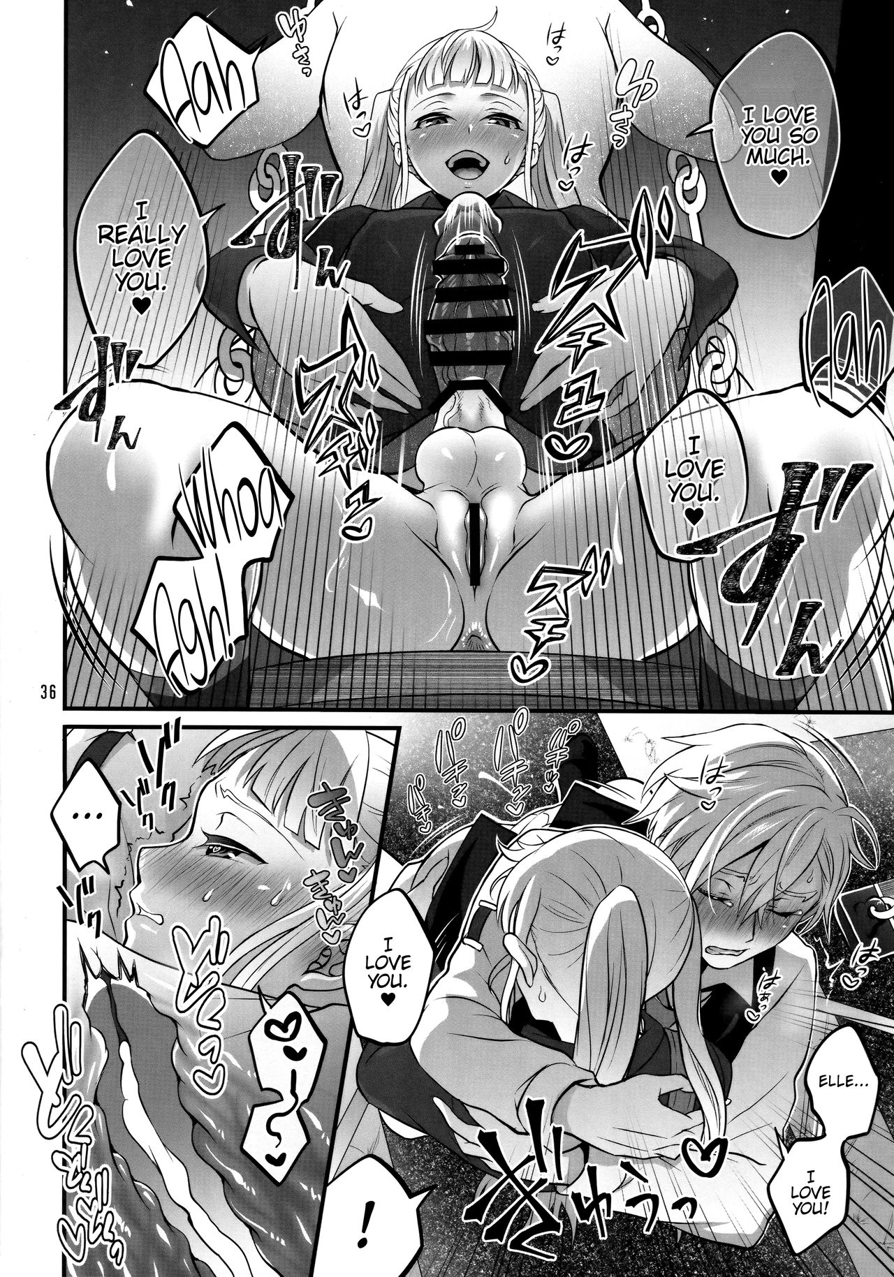 Otona ni Natte mo Kawarazu Futanari Elle ni Furimawasareru! page 35