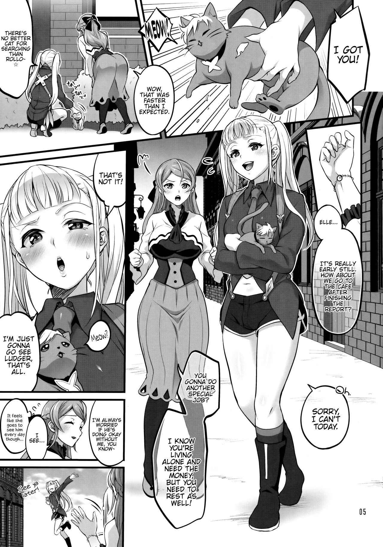 Otona ni Natte mo Kawarazu Futanari Elle ni Furimawasareru! page 4