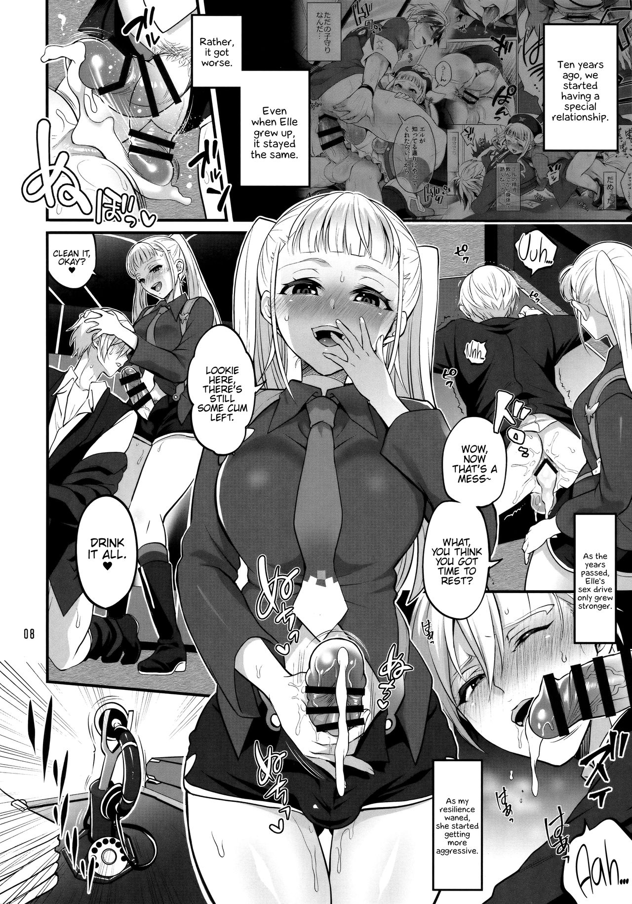 Otona ni Natte mo Kawarazu Futanari Elle ni Furimawasareru! page 7