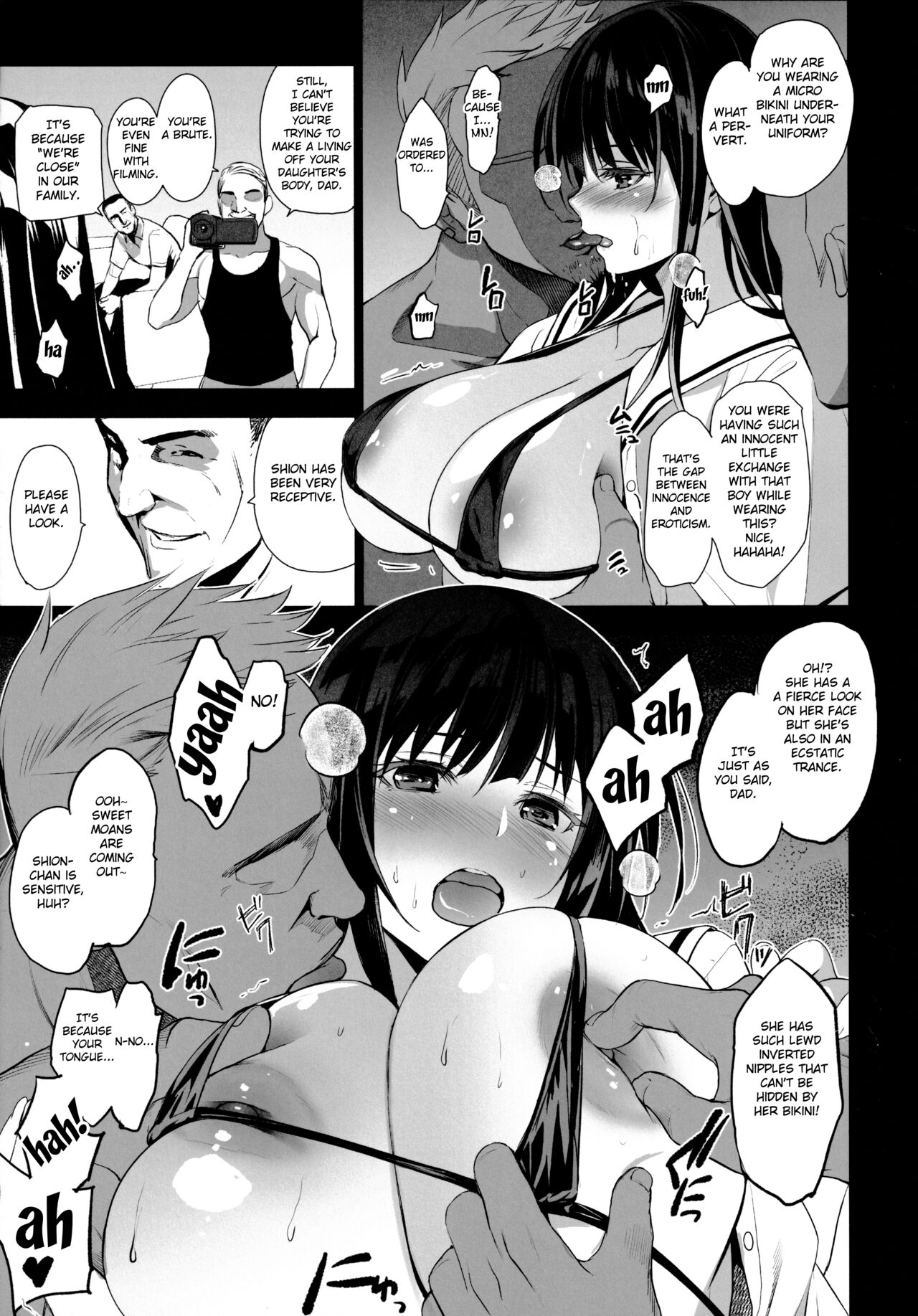 Otonari no Nie Ni Chichi ni Enko o Shiirareru Osananajimi page 9