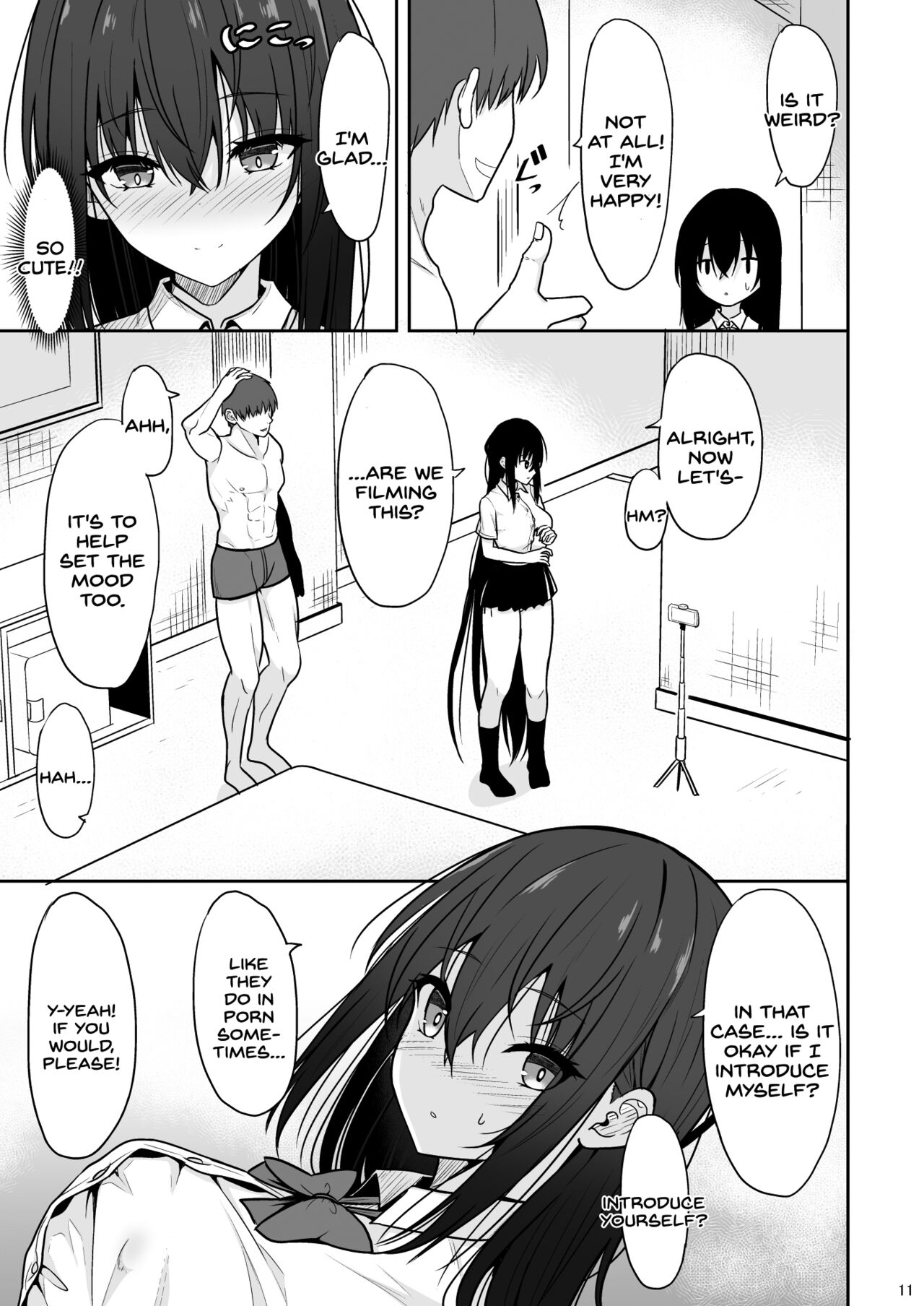Otonashii Kanojo ga AV Satsuei Gokko de Nakadashi ga Daisuki na Dosukebe ni Naru made page 10