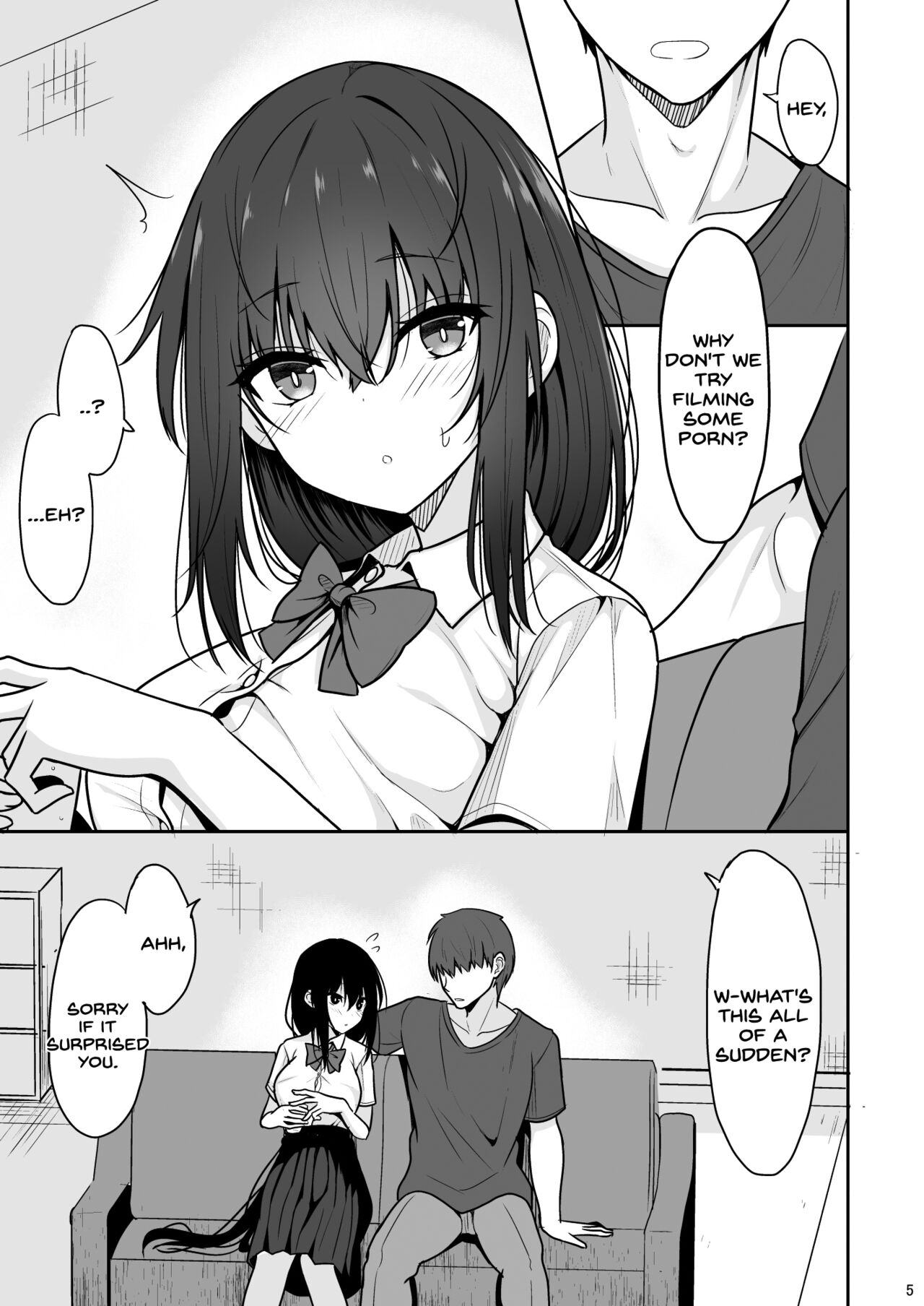 Otonashii Kanojo ga AV Satsuei Gokko de Nakadashi ga Daisuki na Dosukebe ni Naru made page 4