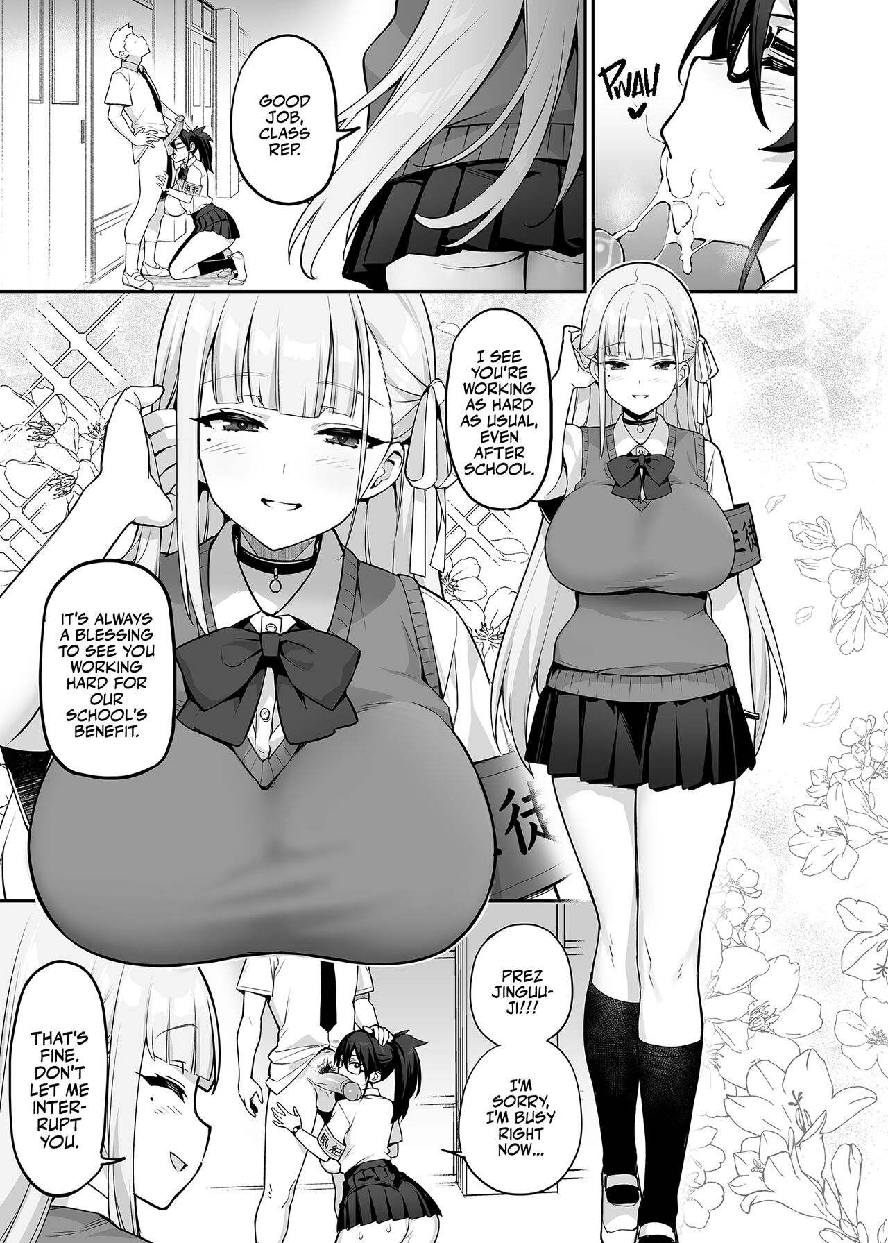 Our Beloved School Prez's TITS are too BIG! page 8