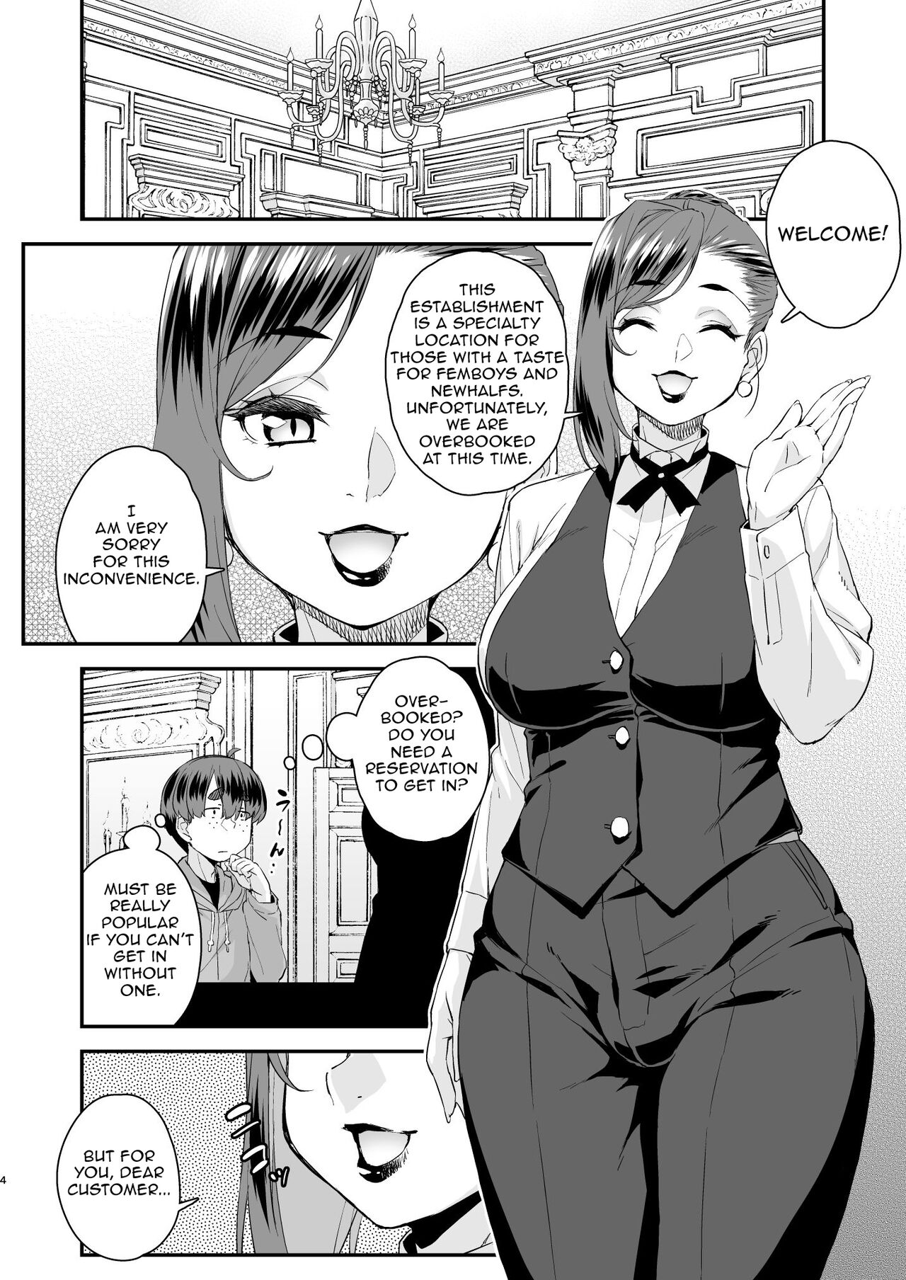 Overbooked Femboy Brothel page 4