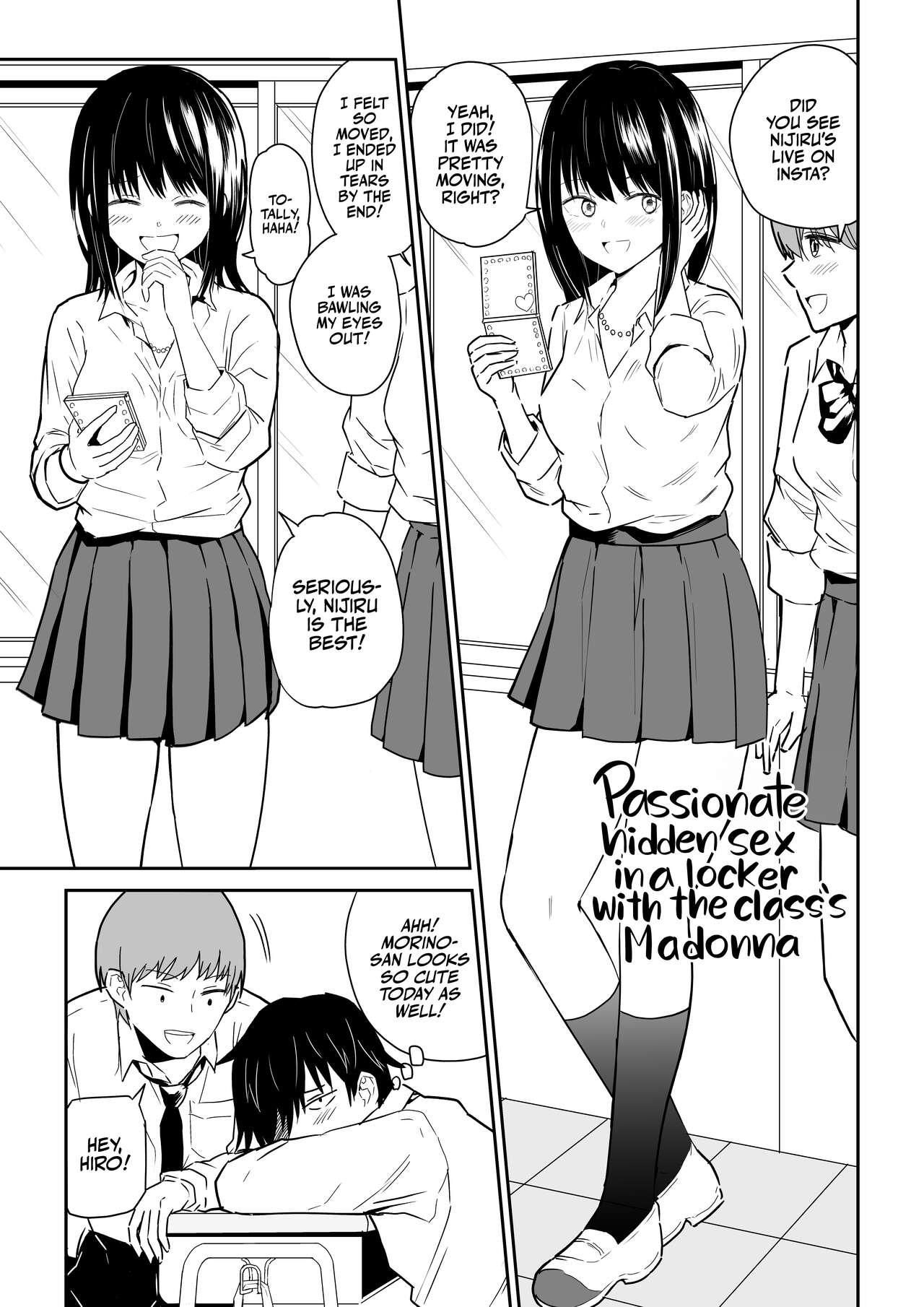 Passionate Hidden Sex in a locker with the class's Madonna page 2