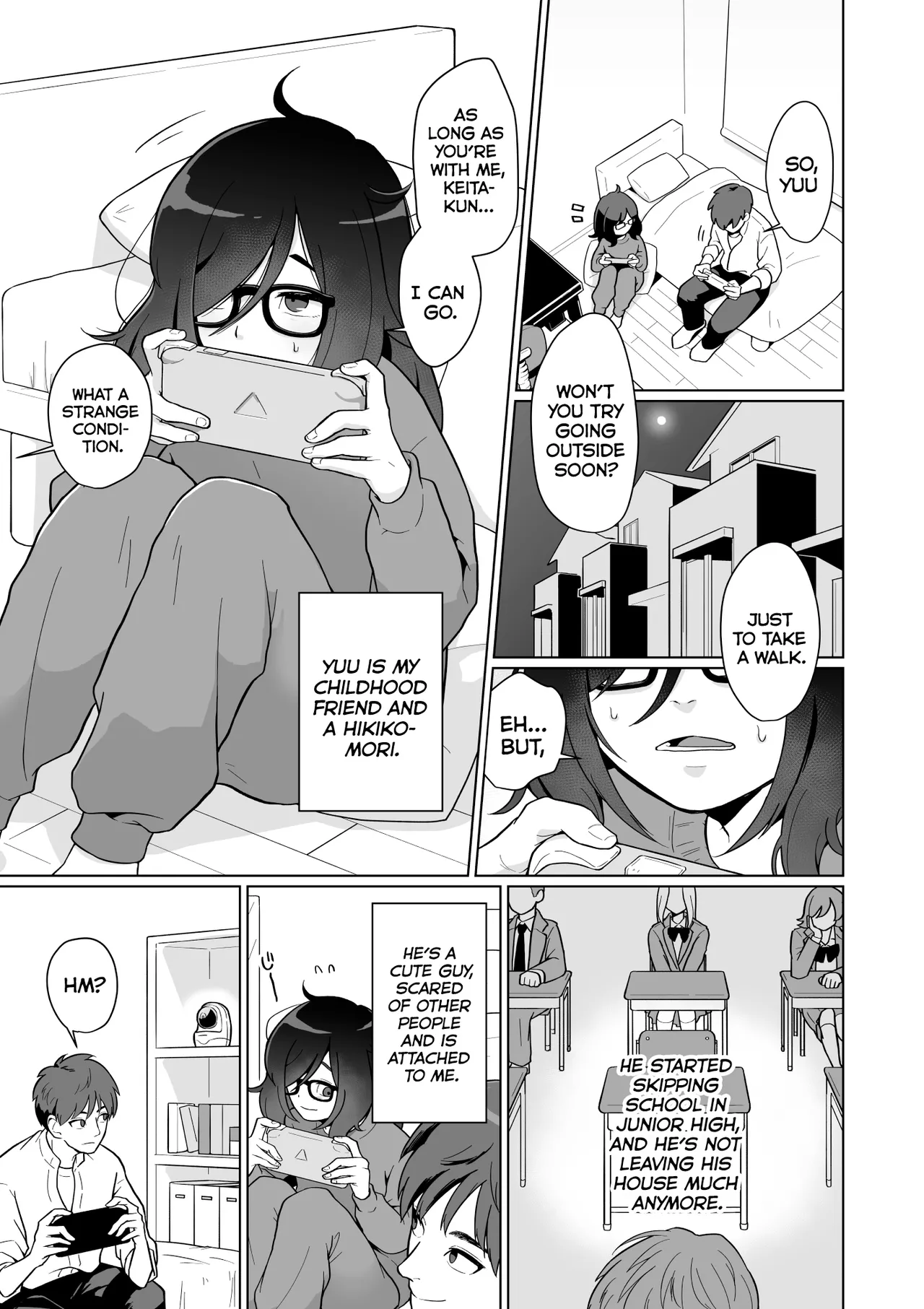 Peeping at The Sex Life of my Hikikomori Childhood Friend! page 3