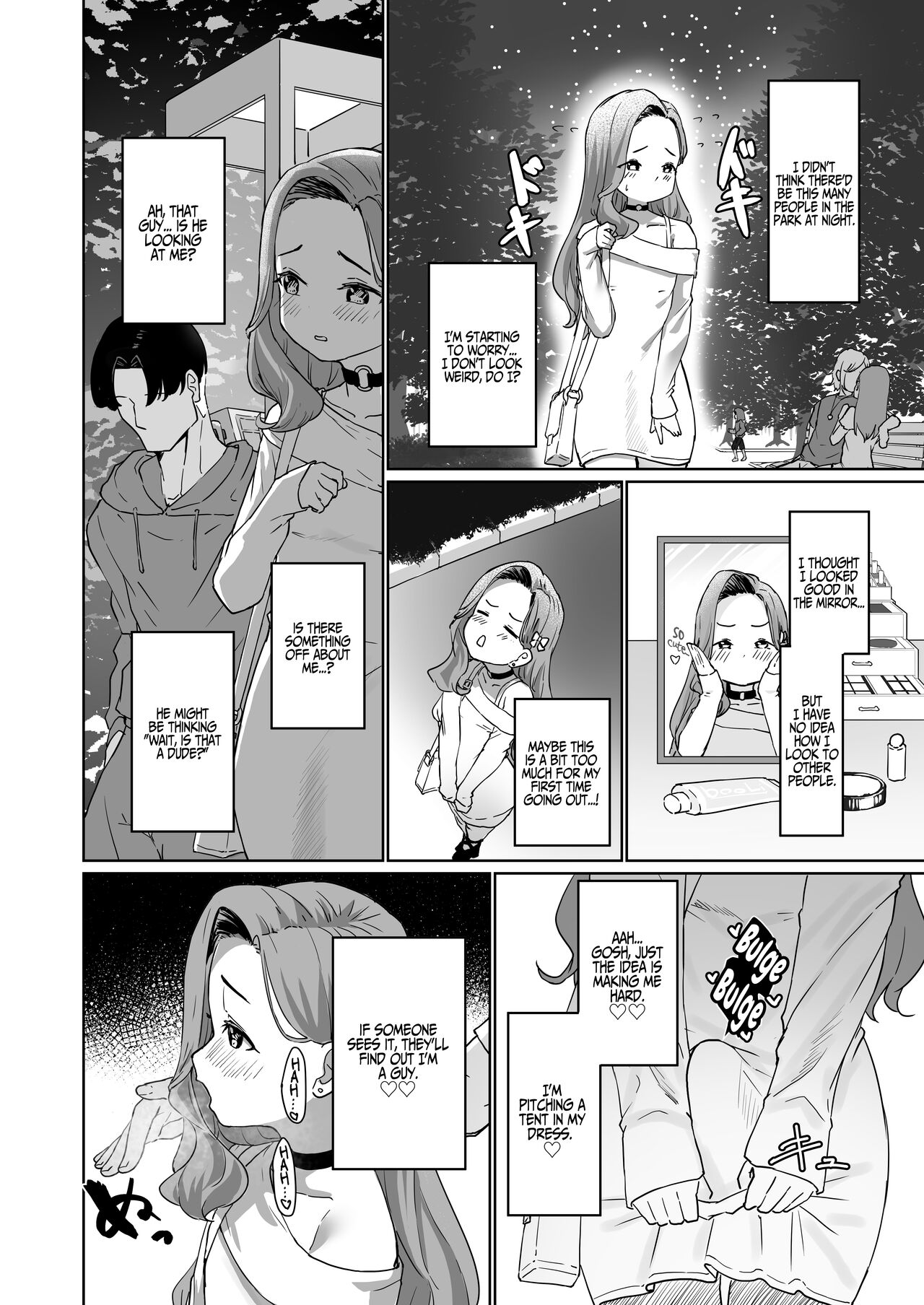 Perverted Pretty Boy's Heart-thumping Outdoor Crossdressing Debut page 5