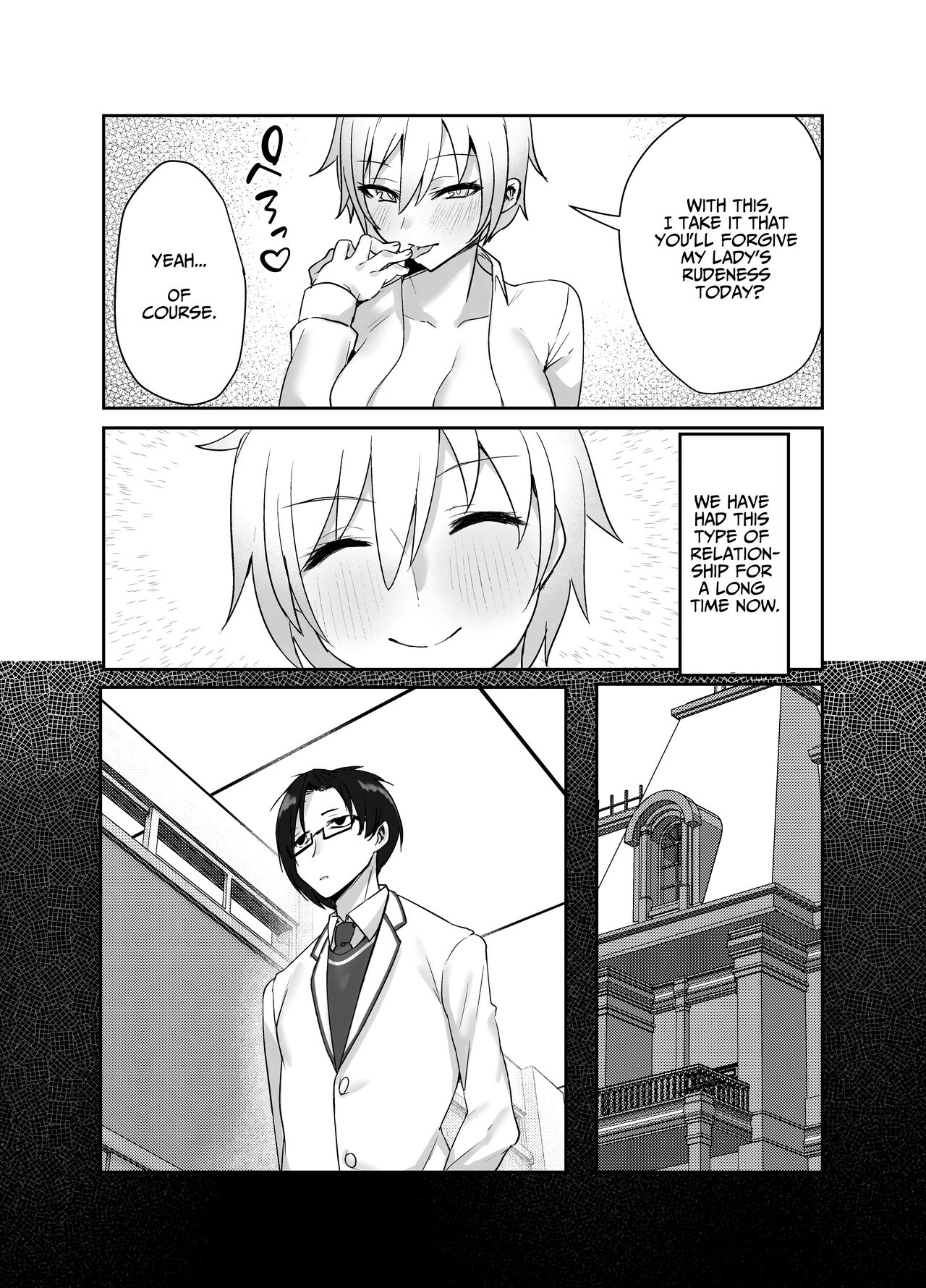 Perverted Tomboy Female Butler Offers Apology Sex for her Rich Bitch Mistresses Bullying Behavior page 10