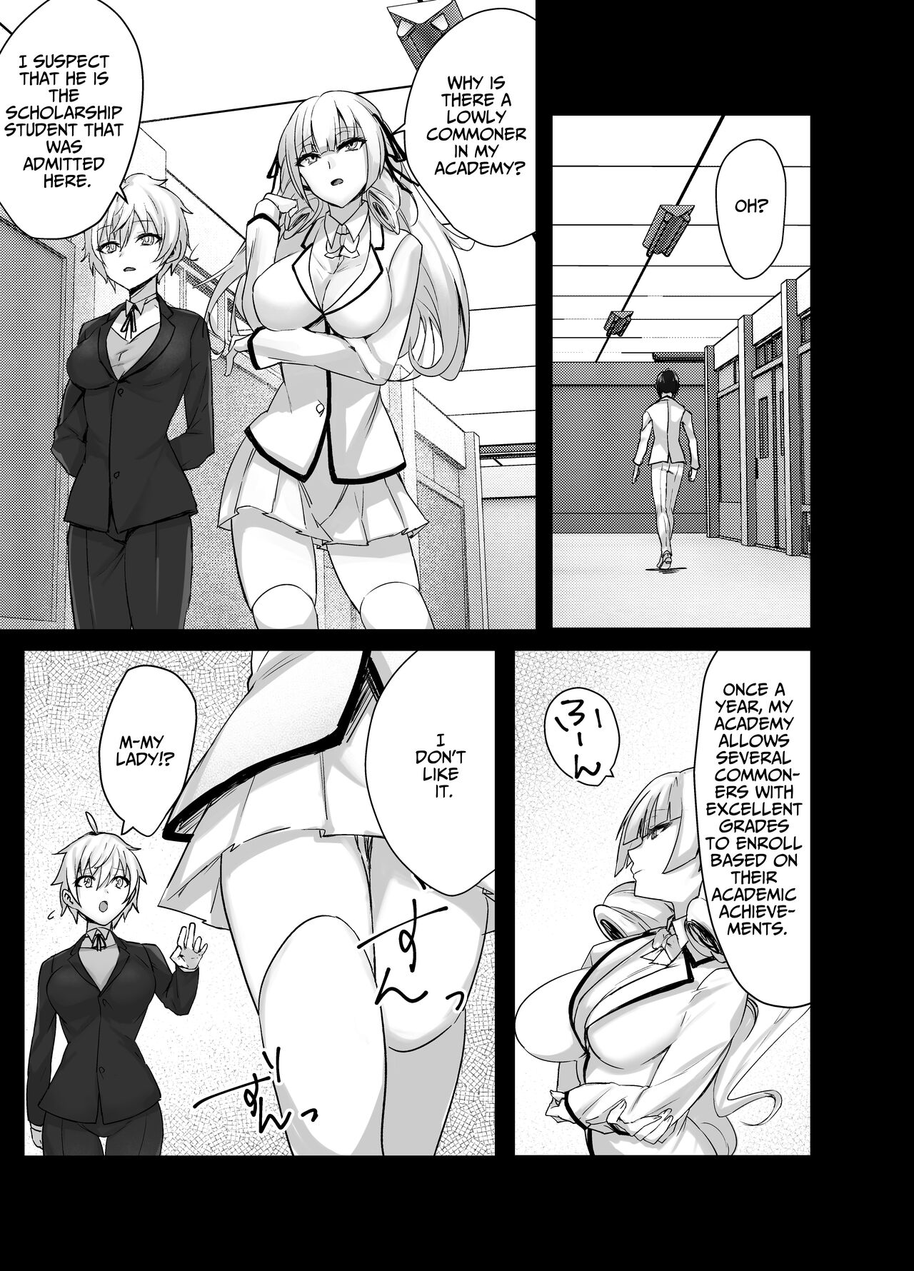 Perverted Tomboy Female Butler Offers Apology Sex for her Rich Bitch Mistresses Bullying Behavior page 11