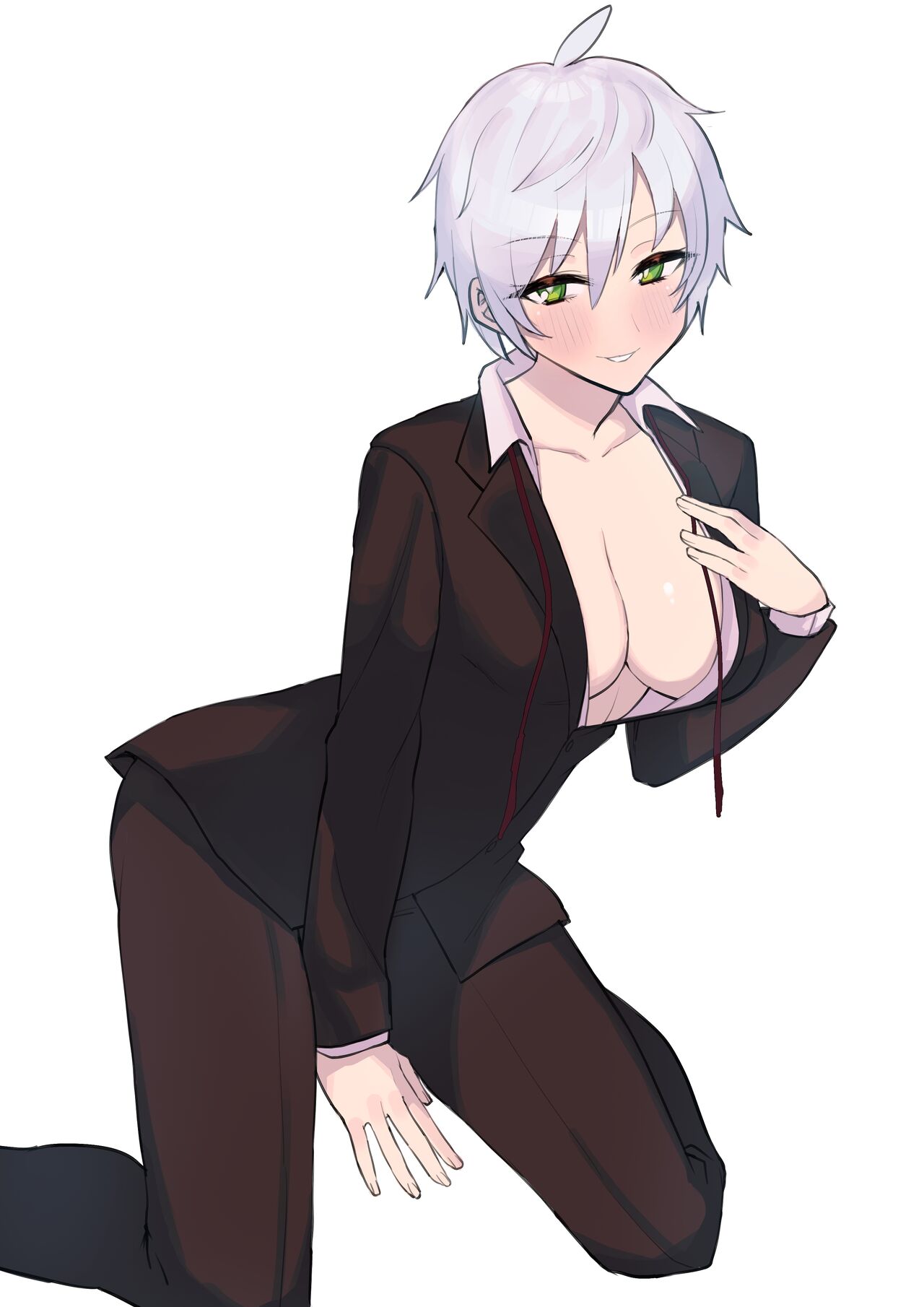 Perverted Tomboy Female Butler Offers Apology Sex for her Rich Bitch Mistresses Bullying Behavior page 30