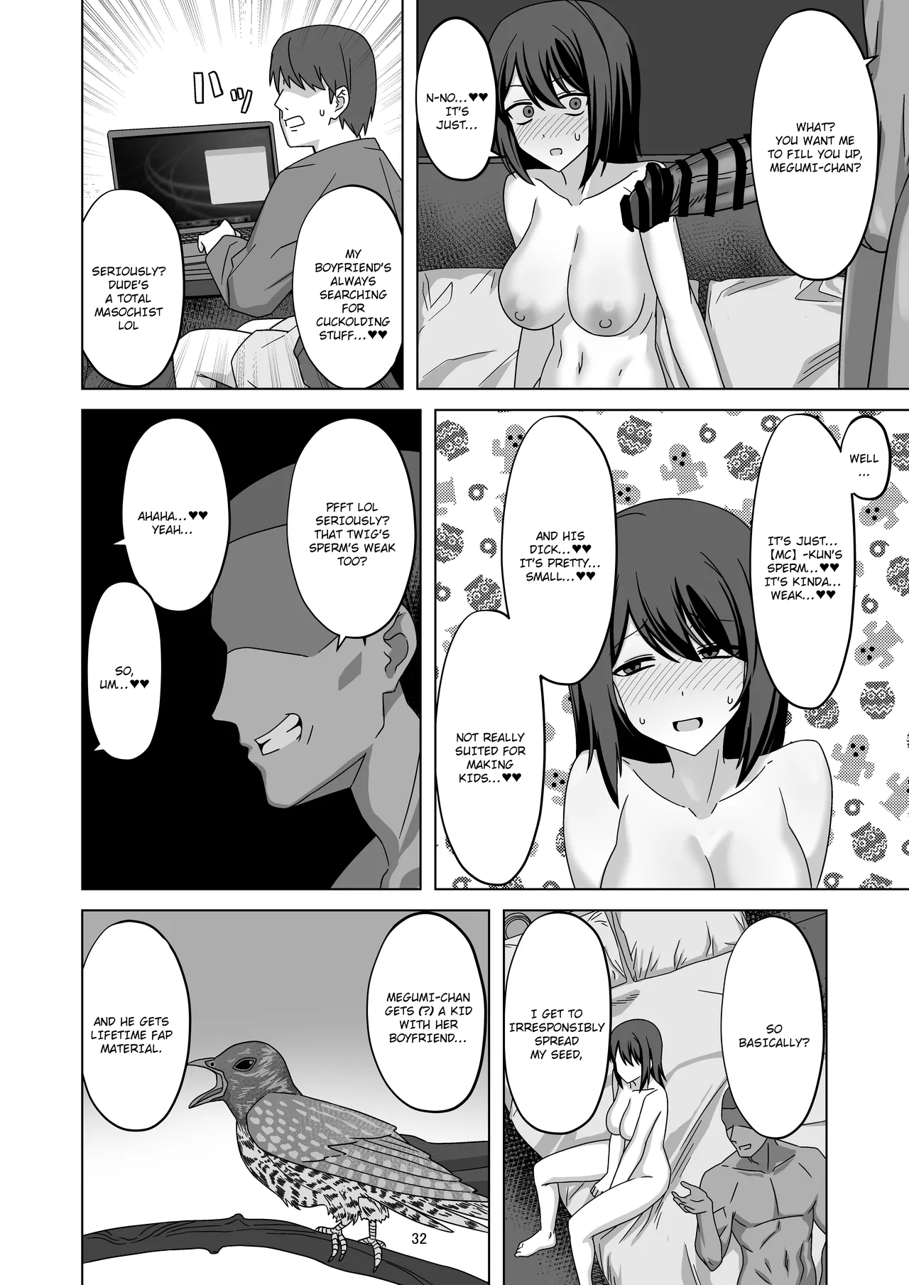 Poker Faced Girlfriend's Cuckolding and Breeding page 32