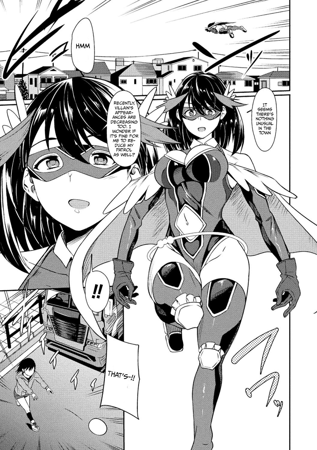 Power Girl ~JK Super Heroine no Saiin Darakuki~ Ch. 1|Power Girl ~JK Super Heroine's Aphrodisiac Corruption Record~ Ch. 1 page 3