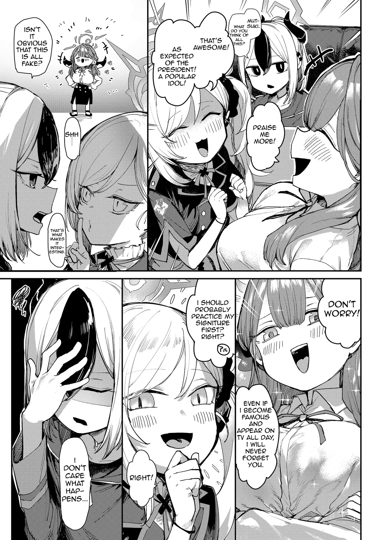 President Aru Makes Her Idol Debut!？ page 4