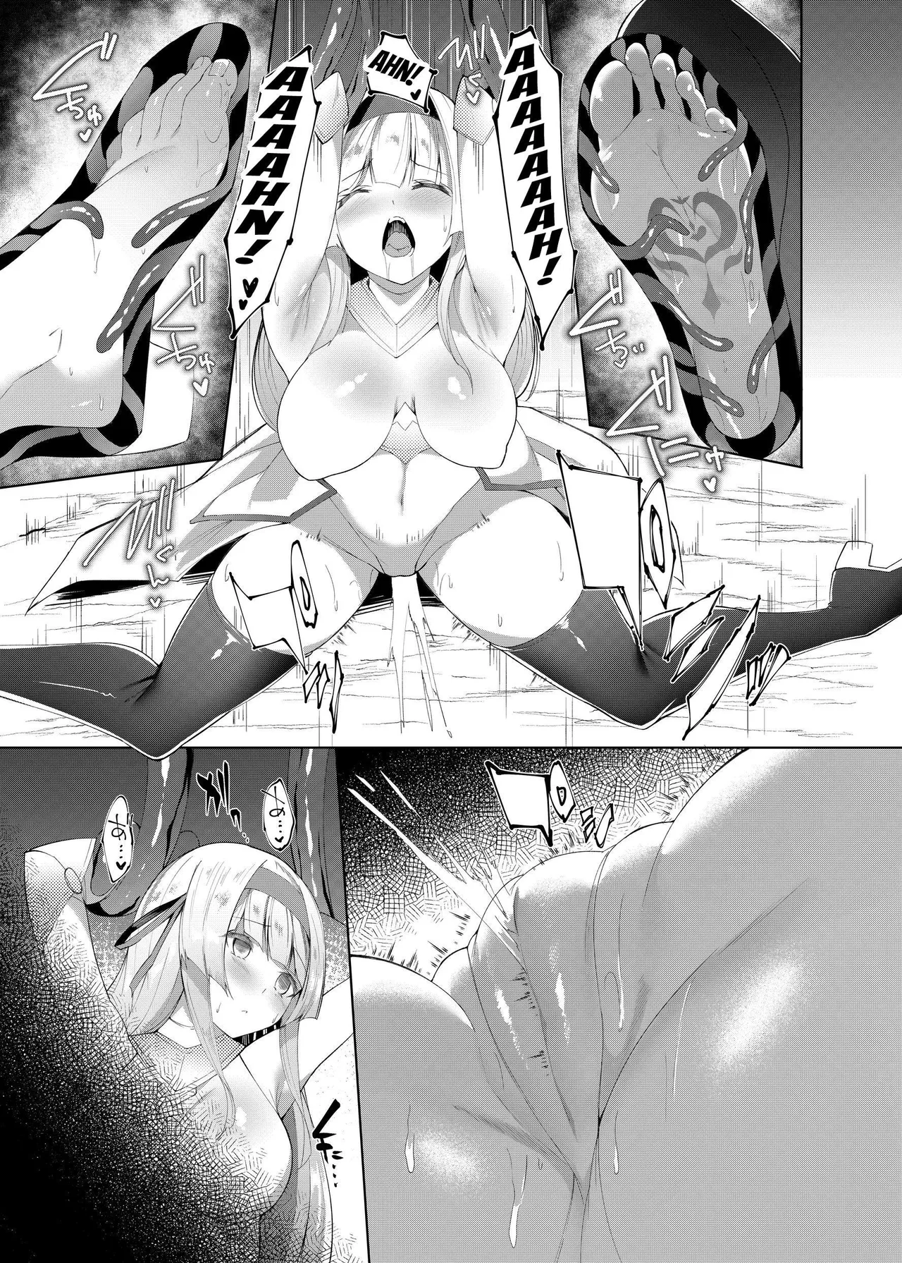 Princess Fetishism -A story of a princess knight whose feet and armpit are trained by a demon and becomes a perverted demon.- page 12