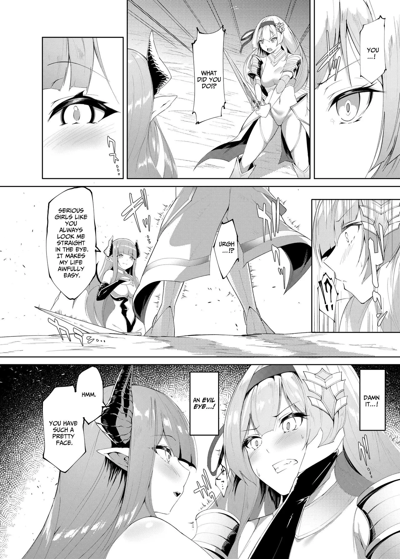 Princess Fetishism -A story of a princess knight whose feet and armpit are trained by a demon and becomes a perverted demon.- page 3