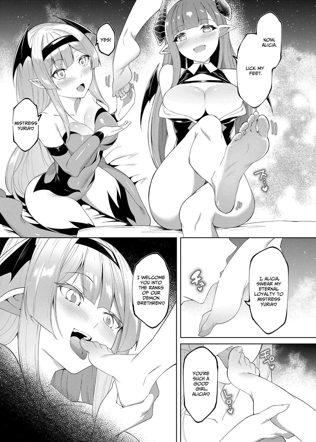 Princess Fetishism -A story of a princess knight whose feet and armpit are trained by a demon and becomes a perverted demon.- page 34
