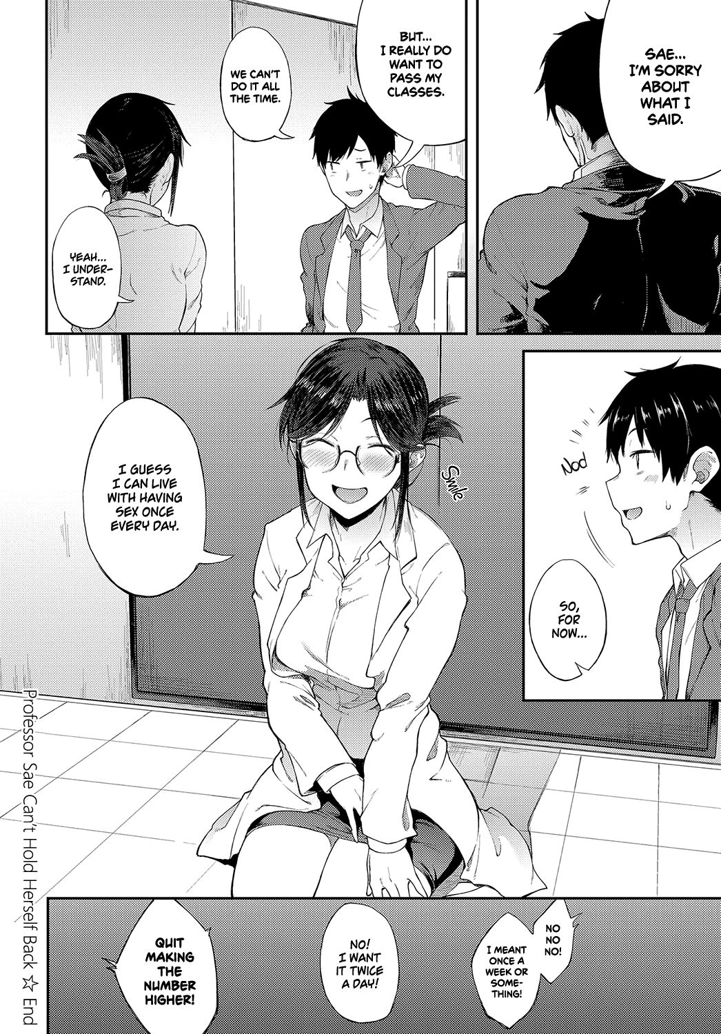 Professor Sae Can't Hold Herself Back page 20