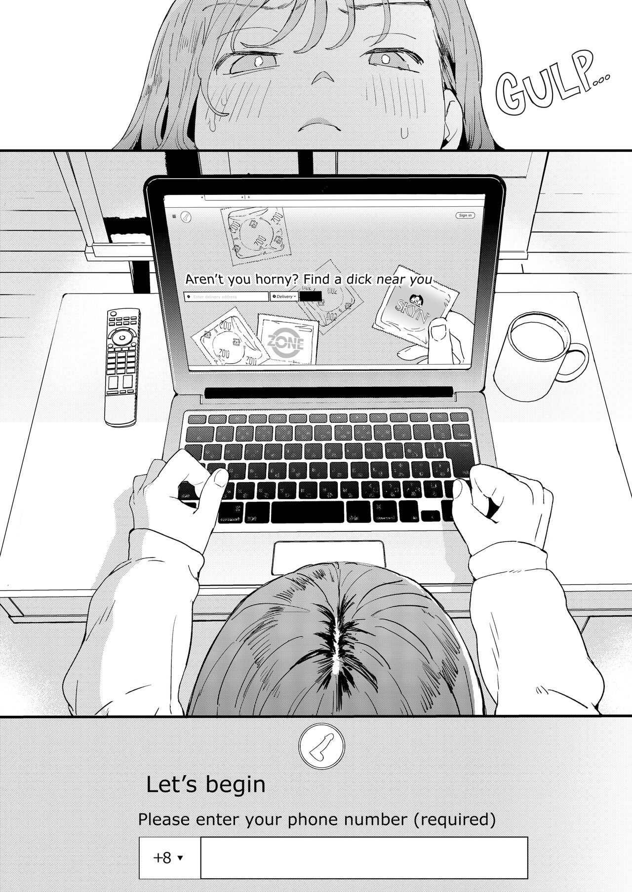 ●●●r Chinko o Tanomitai Onee-san｜The Girl Who Wants to Order Uber Dicks page 9