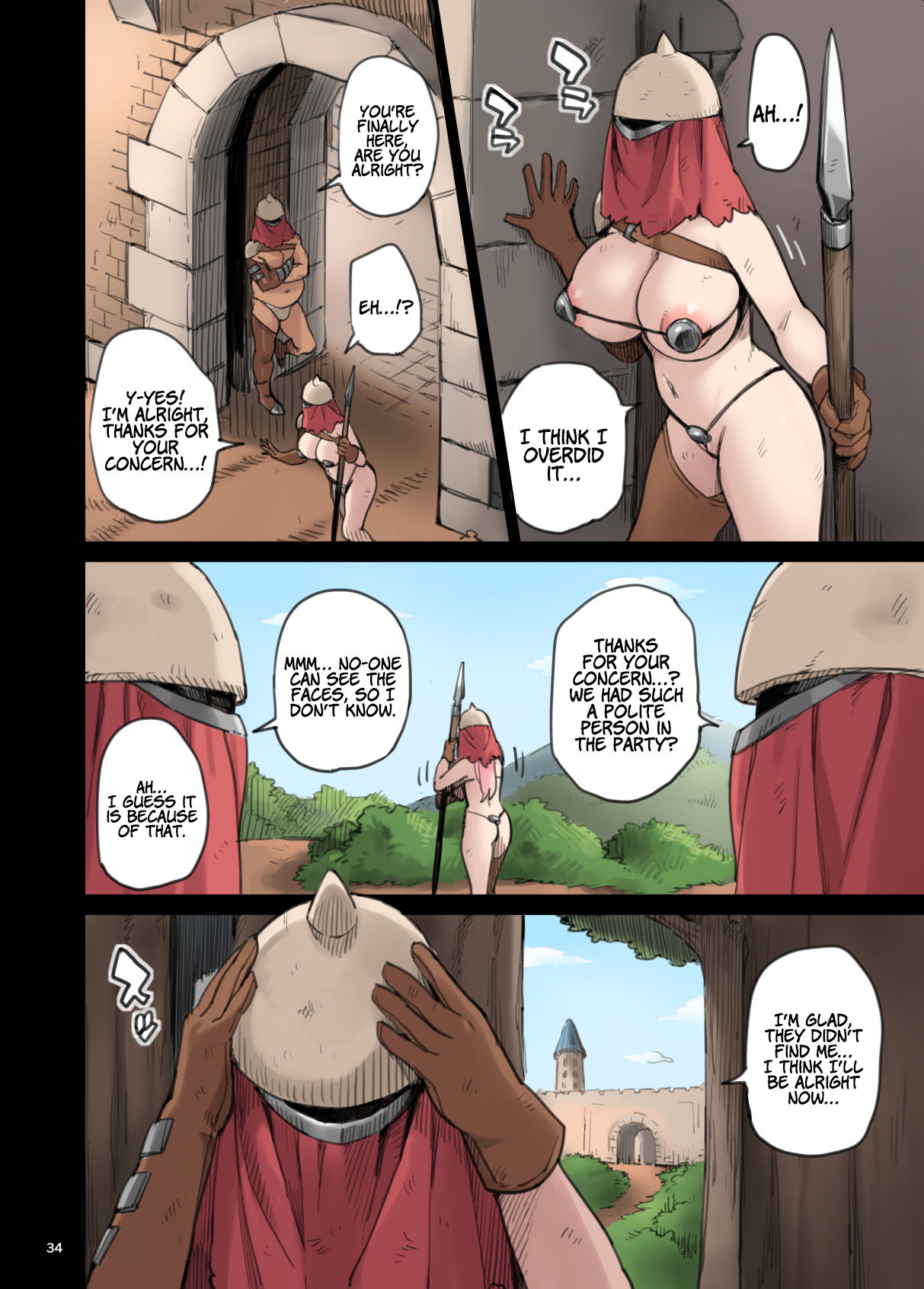 Raid from the Wild Sex Empire!! -Lewd Escape Part- page 34