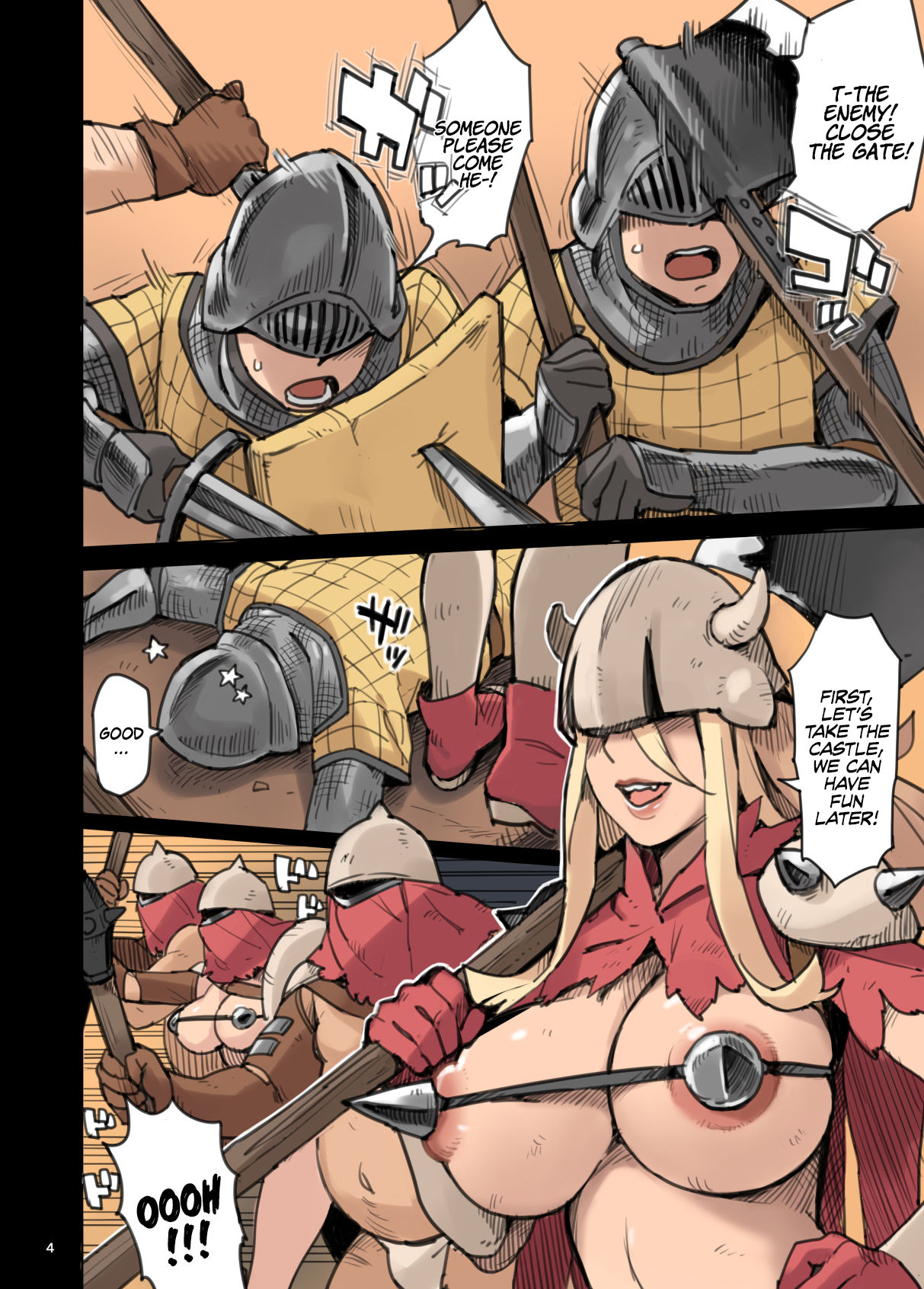 Raid from the Wild Sex Empire!! -Lewd Escape Part- page 4