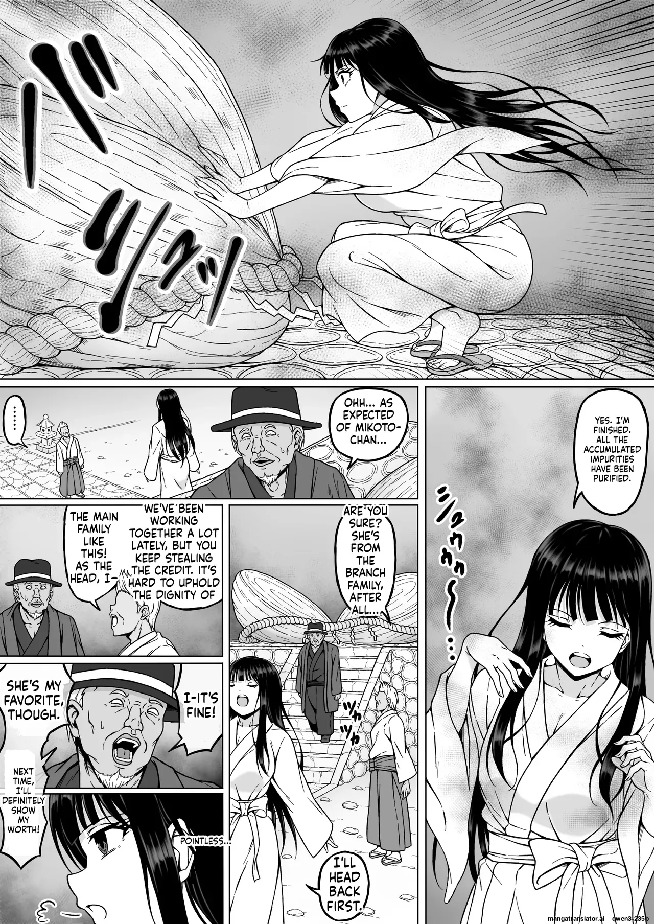 Reibaishi Mikoto 2 Kairaku ni Zanpai su... Hentai Jijii to no Seikou no Gishiki de Ikikuruwasareru Shoujo no Karada page 7