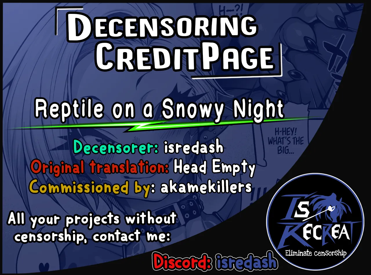 Reptile on a Snowy Night page 32