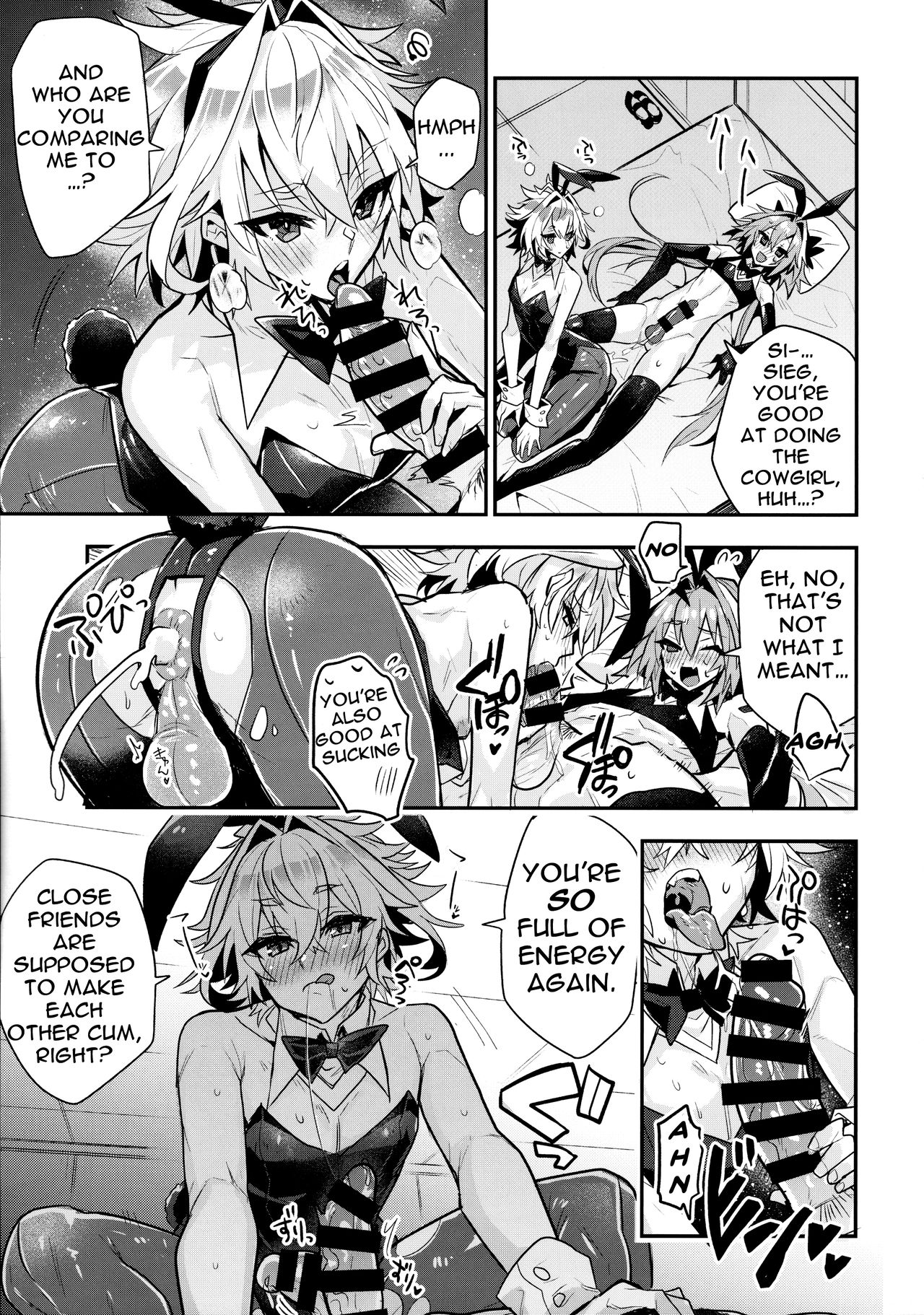 Rider, I Heard That Good Friends Are Supposed To Have Cowgirl Sex While In Bunny Cosplay page 4