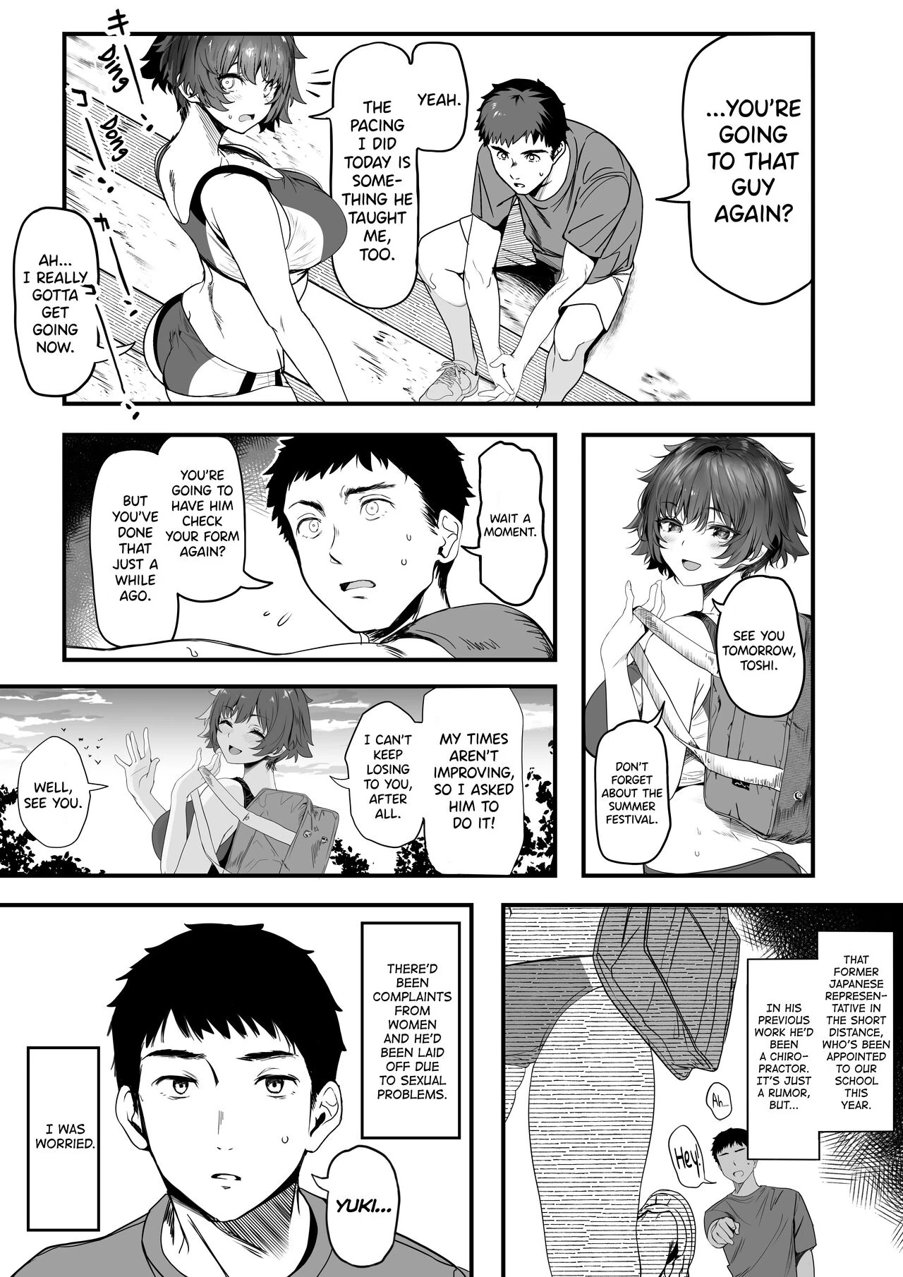 Rikujoubu no Bokukko Doukyuusei ga Chuunen Komon ni Mesu ni Sareru Ichibu Shijuu page 7