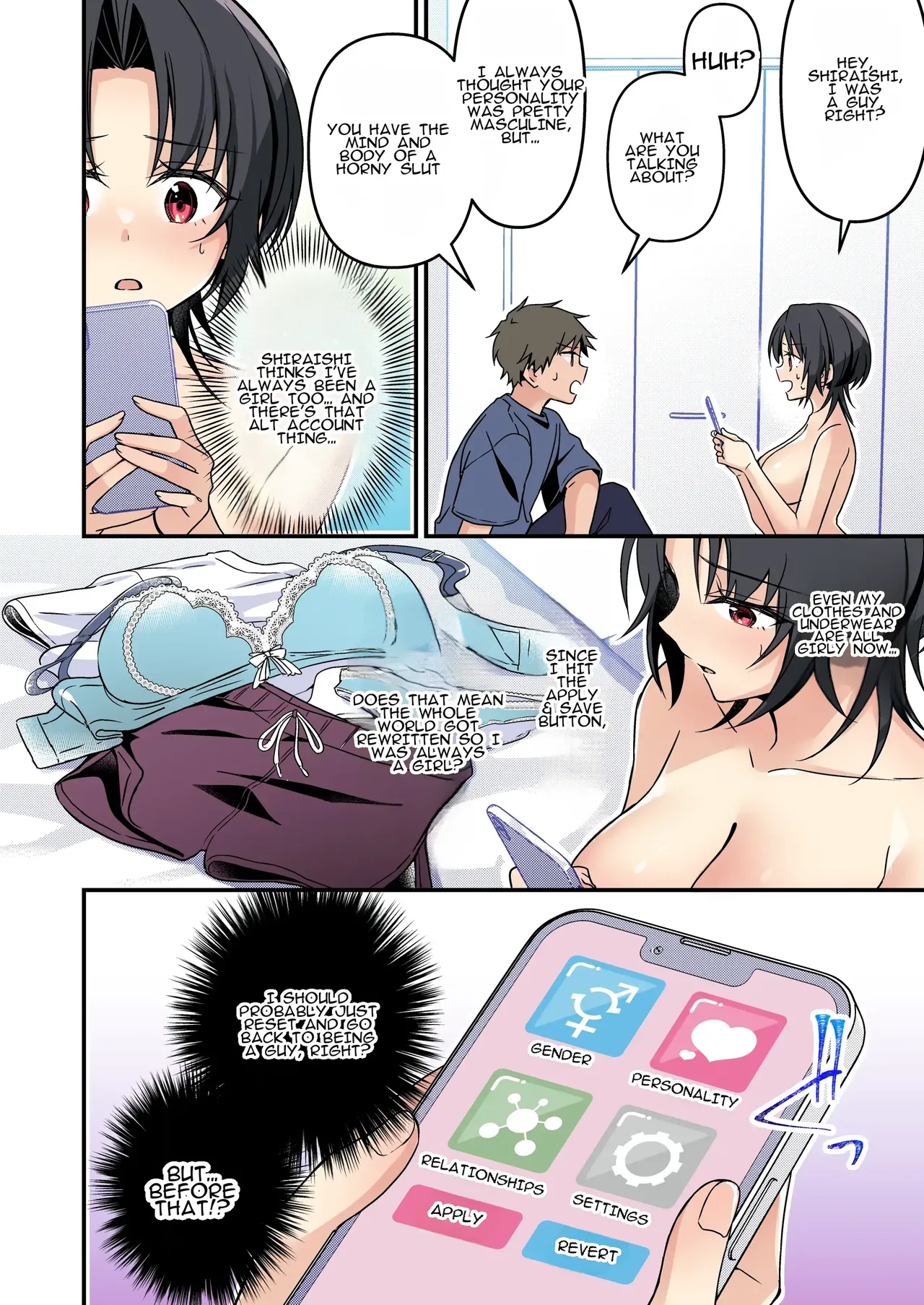 Rosy Days with a Life-Altering App? ~Accidentally Turning Myself (♂) into a Super Lewd Beauty (♀)~ page 26