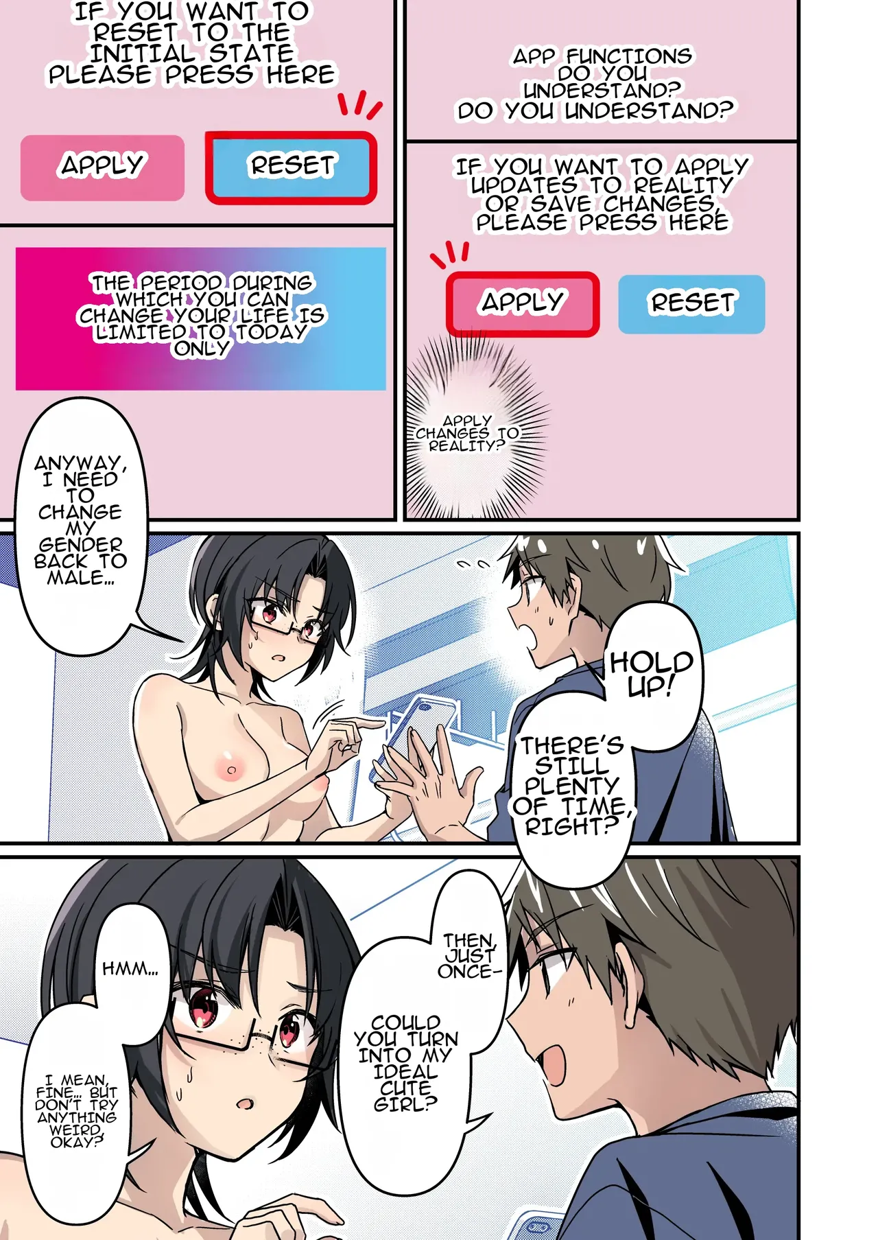 Rosy Days with a Life-Altering App? ~Accidentally Turning Myself (♂) into a Super Lewd Beauty (♀)~ page 9