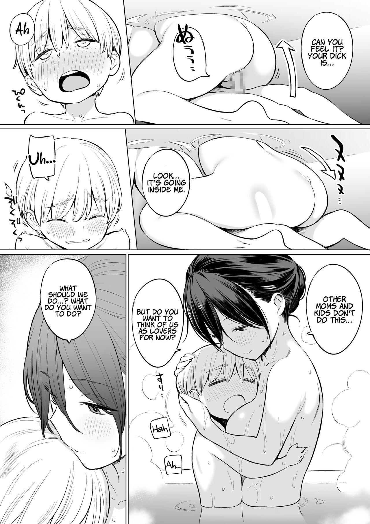 Ryouta-kun Ejaculated for the First Time using His Stepmom page 28