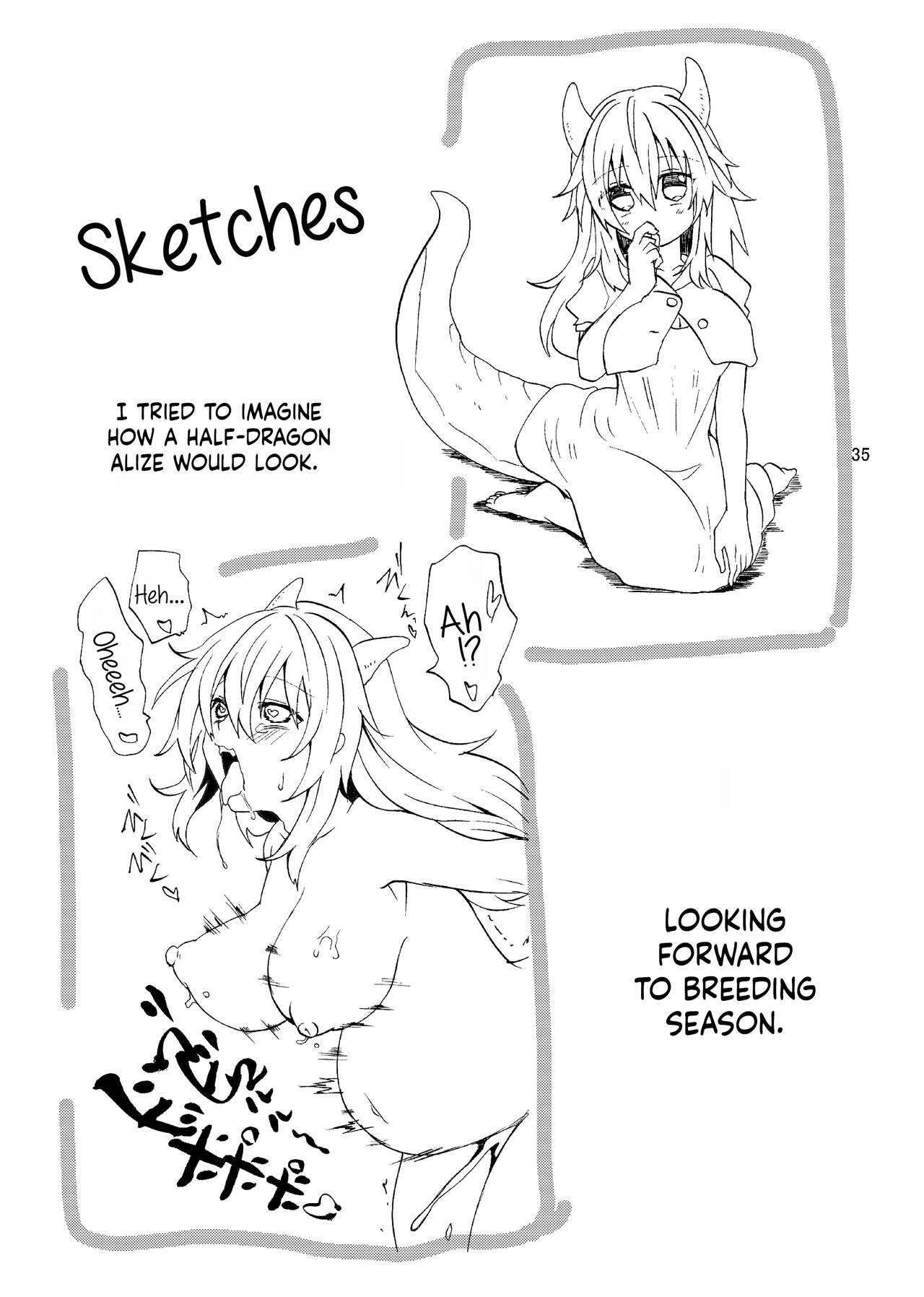 Ryuu x Musume ~Alize~ after page 37