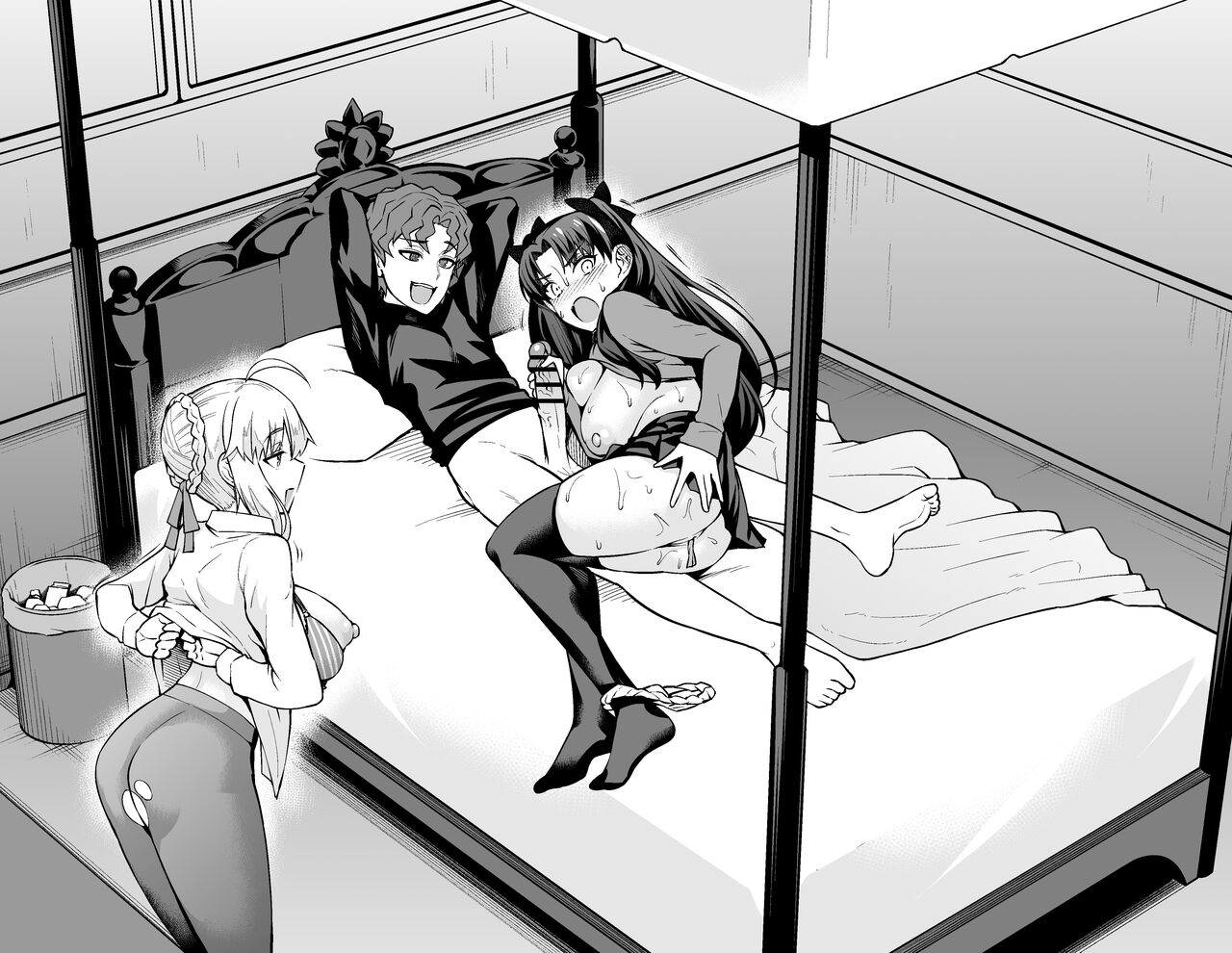 Saber & Rin, Shinji to Uwaki Sex Suru page 19