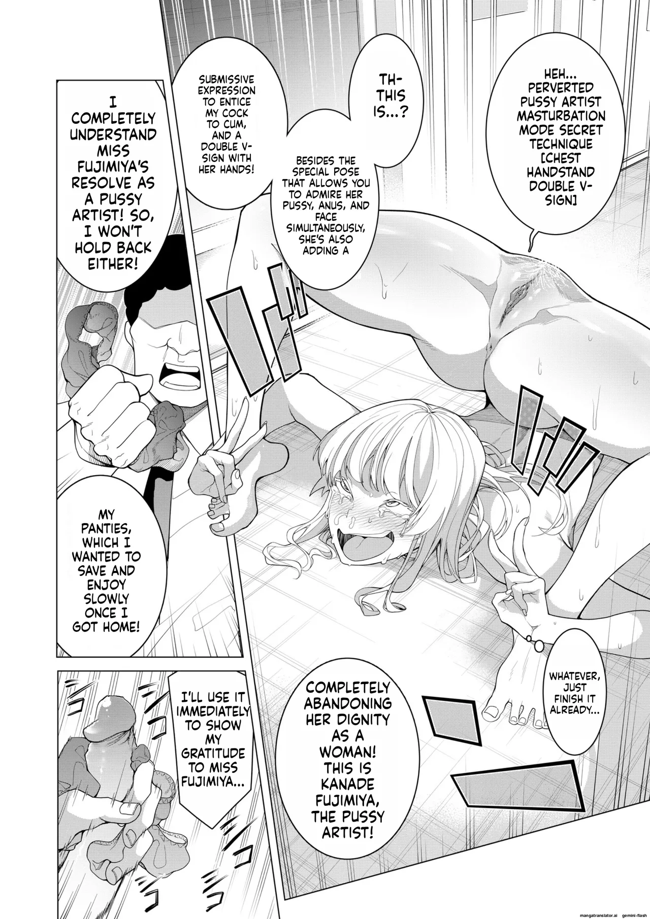 Saimin Appli de! ~Chou Cool! Tensai Half Ojou-sama ni Hentai Omanko Geinin to Shite AV Haishin Sasete Mita~ page 37