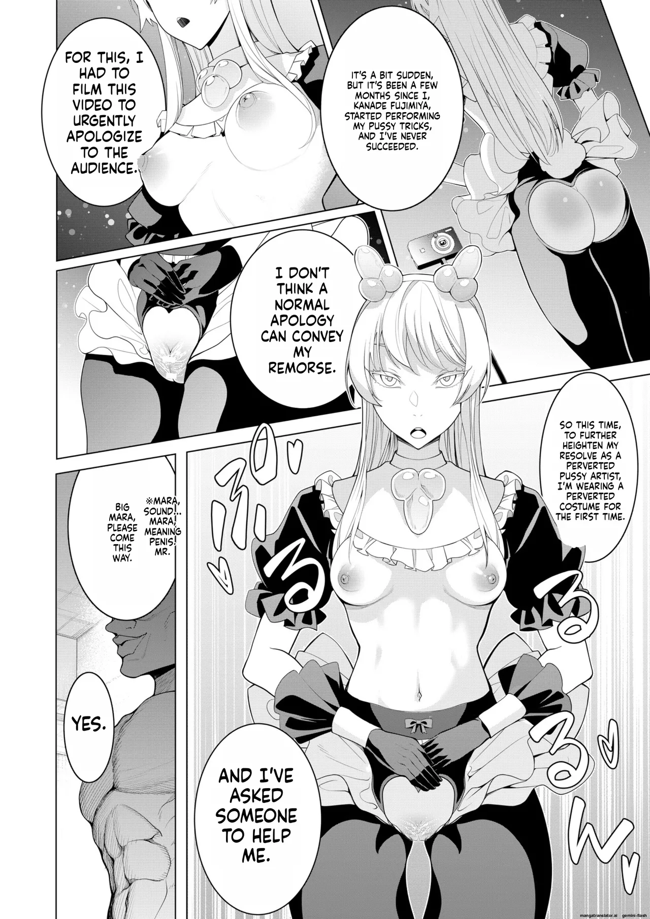 Saimin Appli de! ~Chou Cool! Tensai Half Ojou-sama ni Hentai Omanko Geinin to Shite AV Haishin Sasete Mita~ page 43