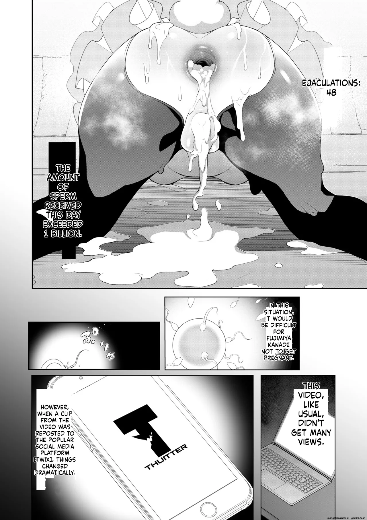 Saimin Appli de! ~Chou Cool! Tensai Half Ojou-sama ni Hentai Omanko Geinin to Shite AV Haishin Sasete Mita~ page 61
