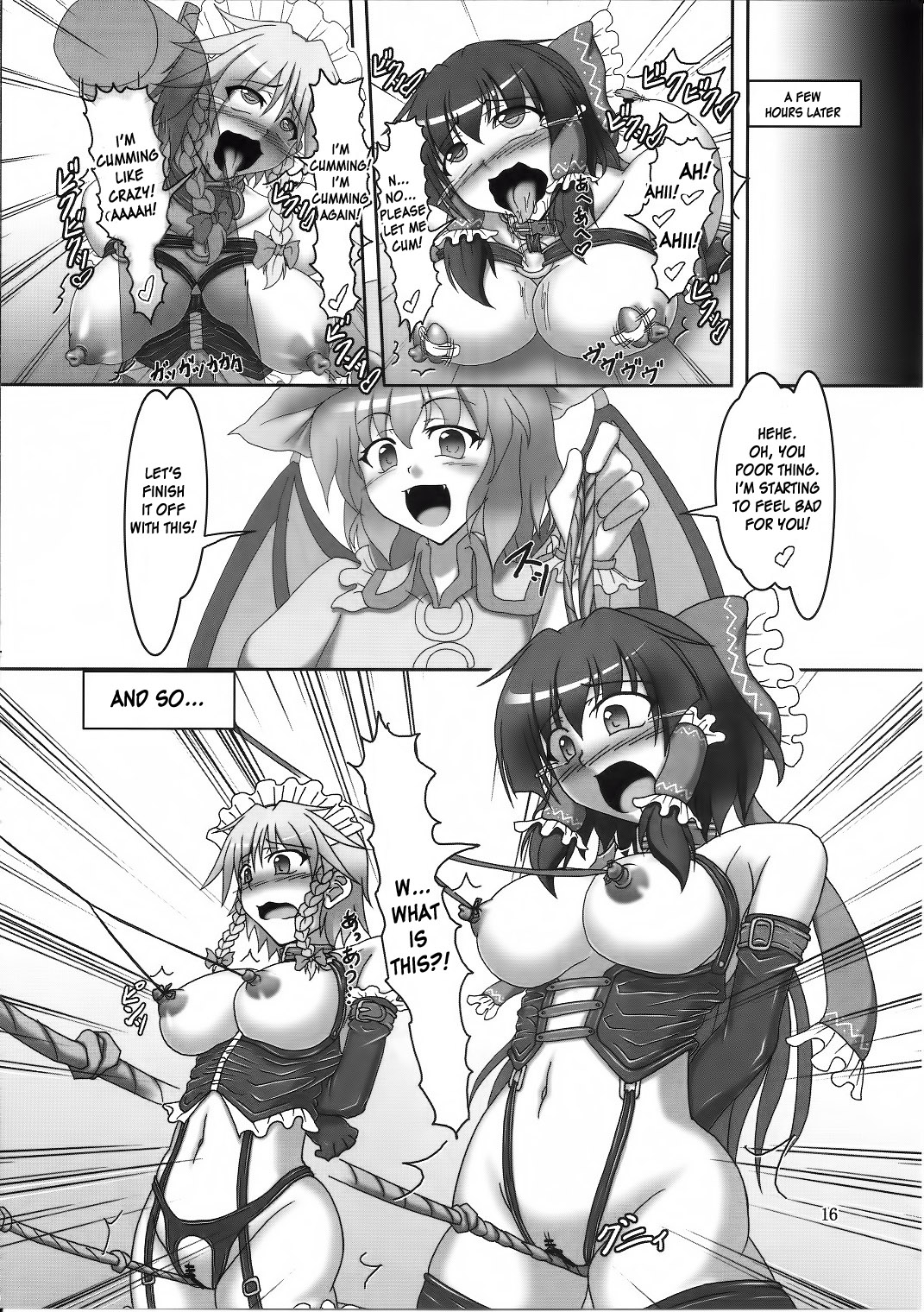 Sakuya to Reimu no Bondage de ikou!! page 15