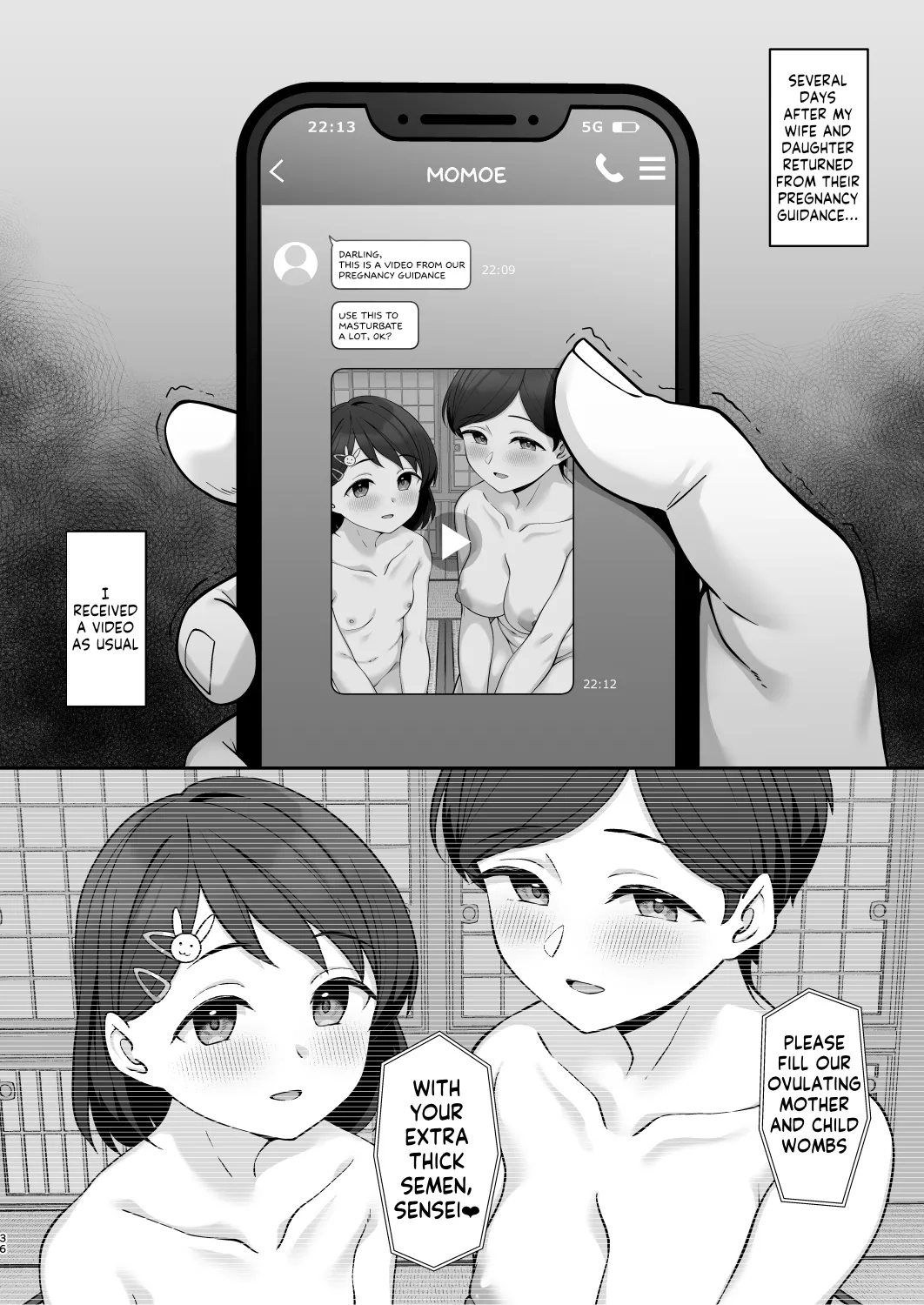 Sasaki-ke Saimin NTR Oyakodon 2 -Ninshin Shidou Hen- page 35