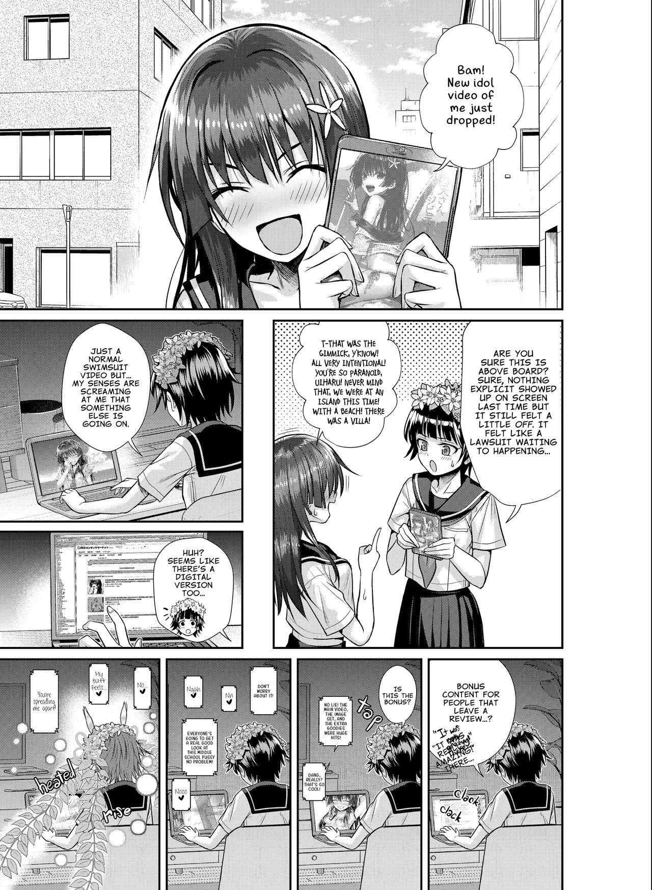 Saten-san; Video in Winter page 33