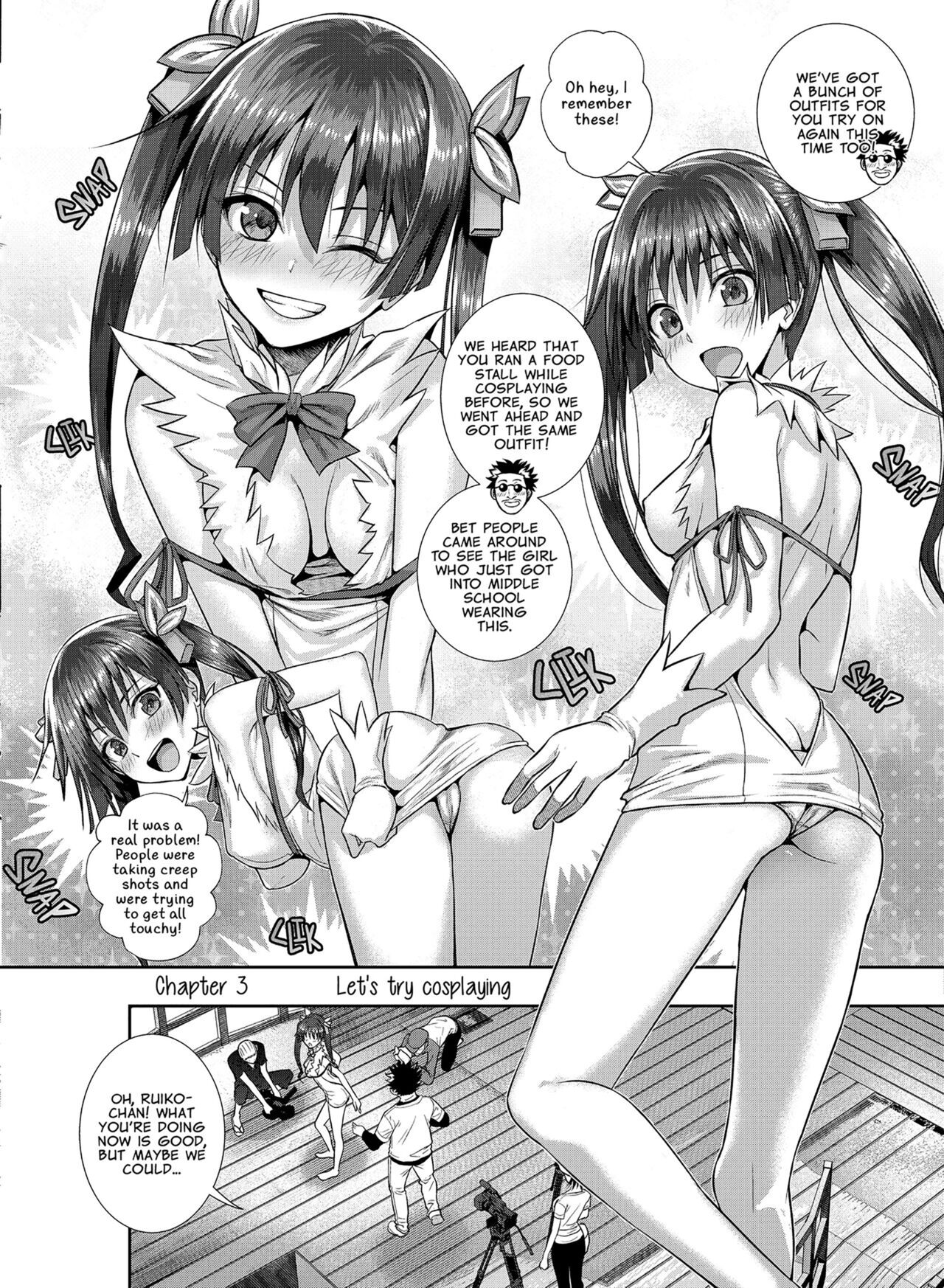 Saten-san; Video in Winter page 19