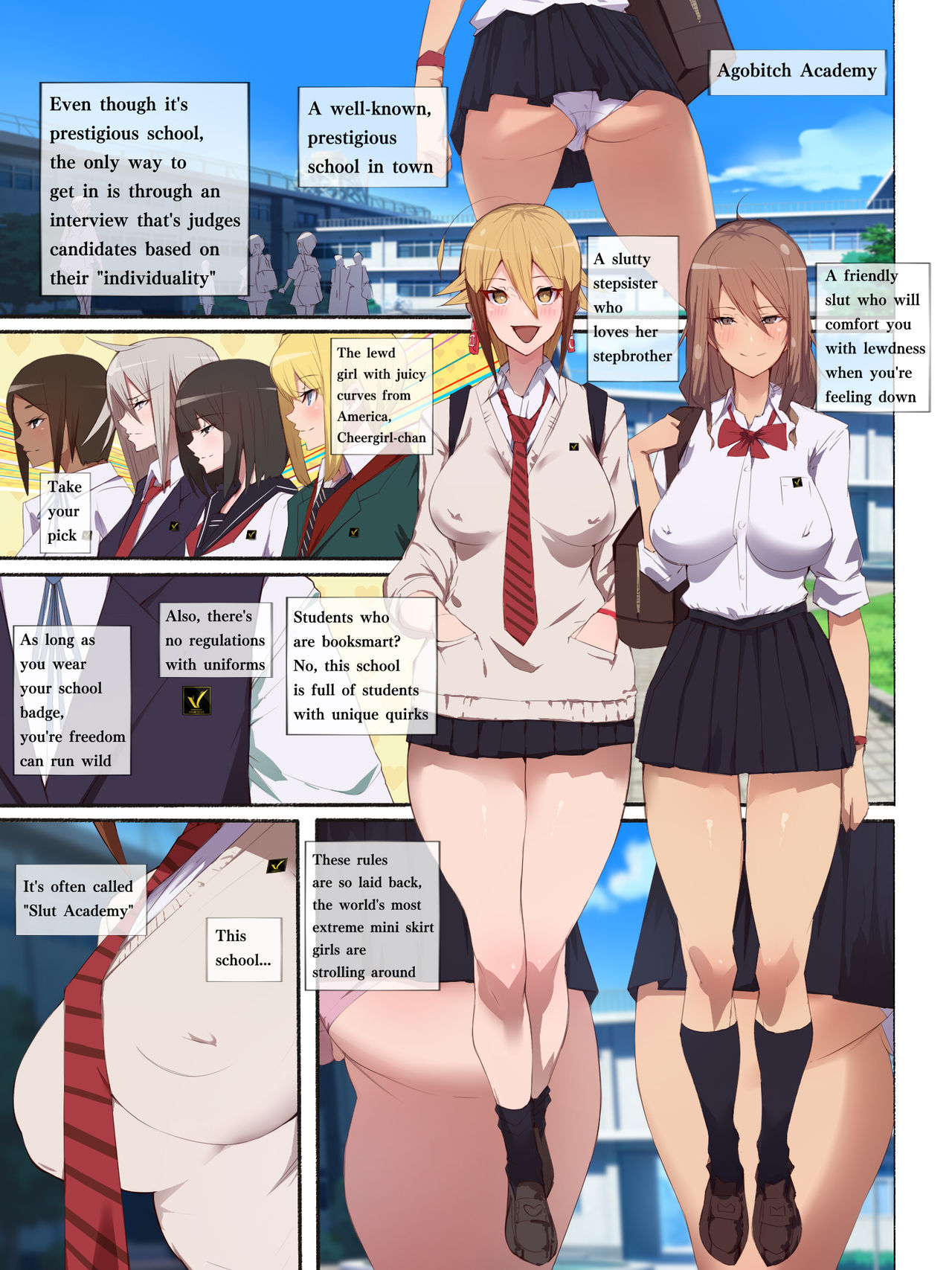 Seifuku Bishoujo 2gakki Ee!? Oshiri ni Koishiteru? Cheer Girl-chan to Dosukebe na Onnanoko-tachi dattee? page 3