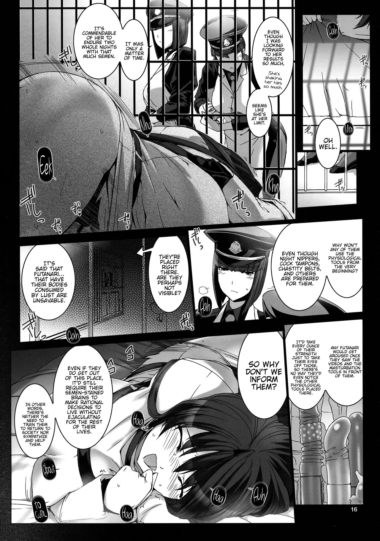 Seishi Kangoku Futanari Kyousei Jii Choukyou page 18