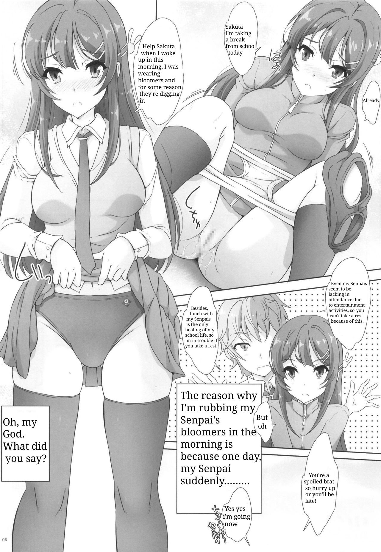 Seishun Bloomer Yarou wa Kuikomi Senpai no Shiri o Momimakuru page 5