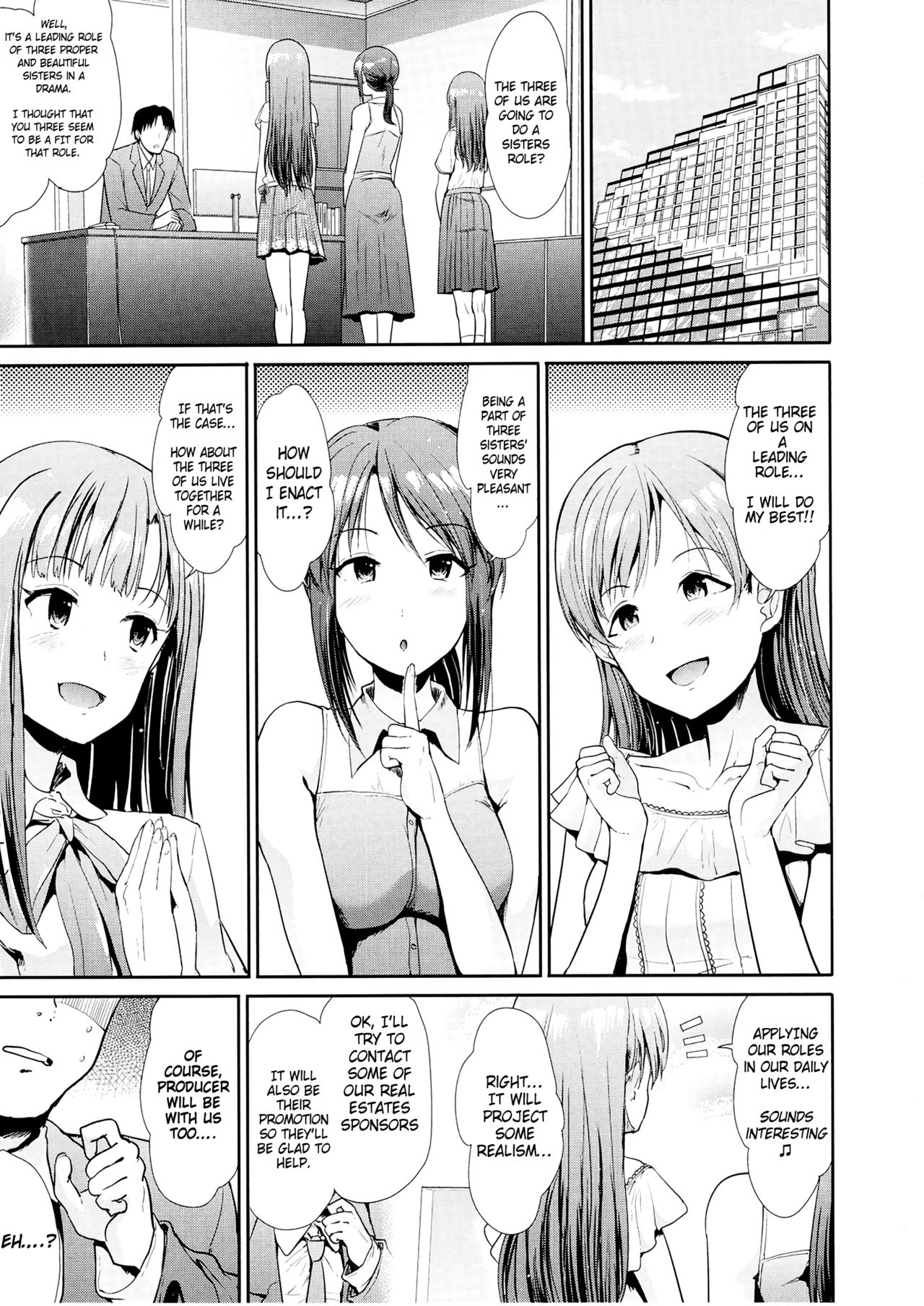 Seiso Sannin Musume Dousei Seikatsu page 2