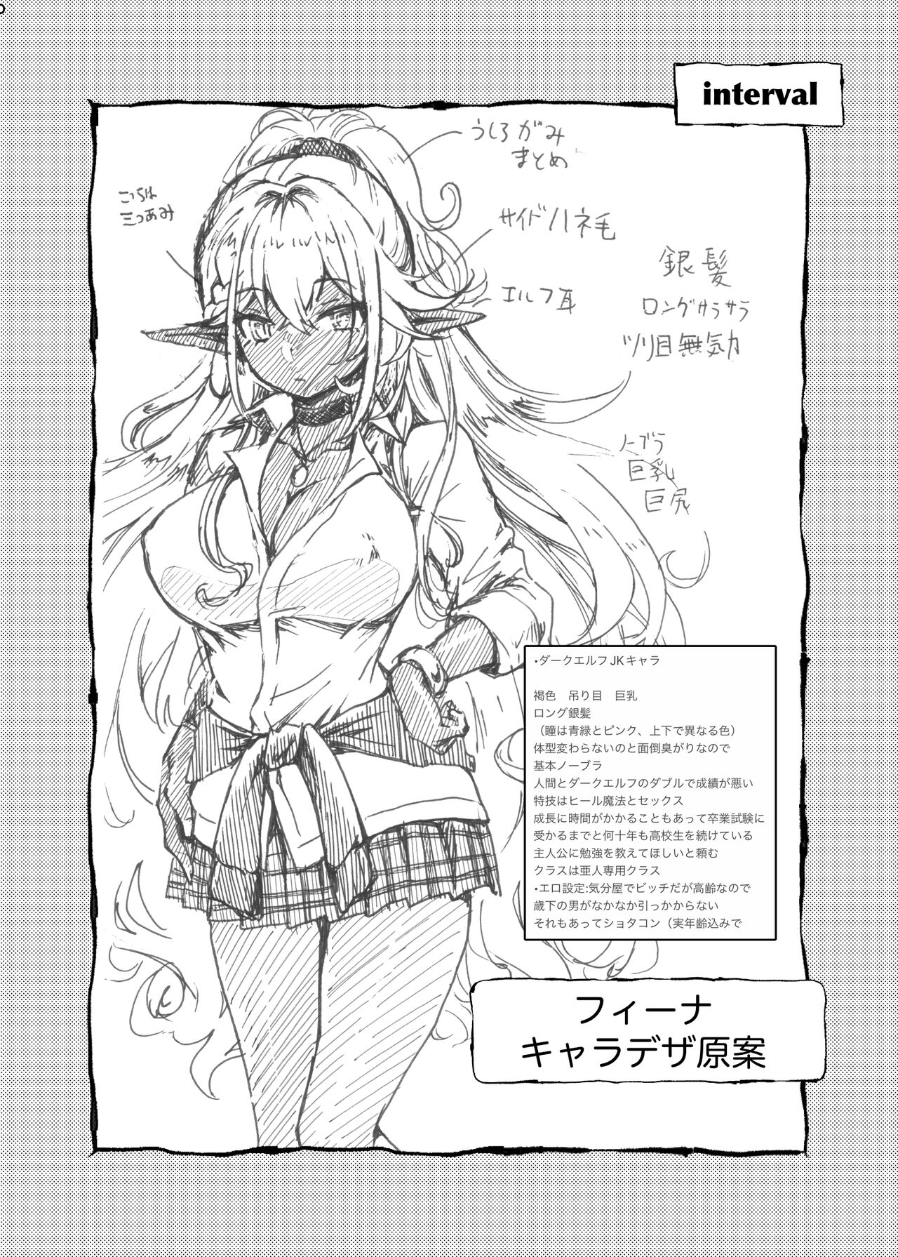 Seiyoku Ousei na Ajin Senyou Gakkyuu ni Danshi Seito wa Ore Hitori・Dark Elf JK Hen page 13
