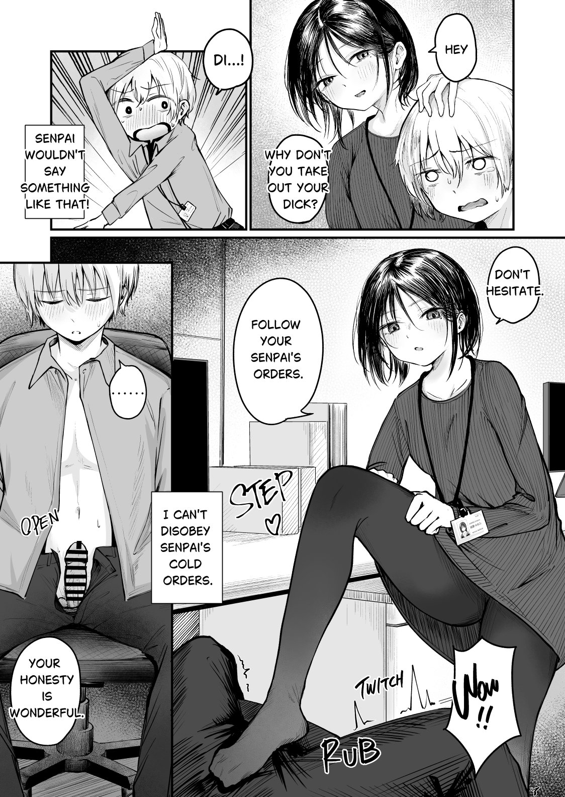 Senpai! I'm Not Your Dildo! Uck! page 8