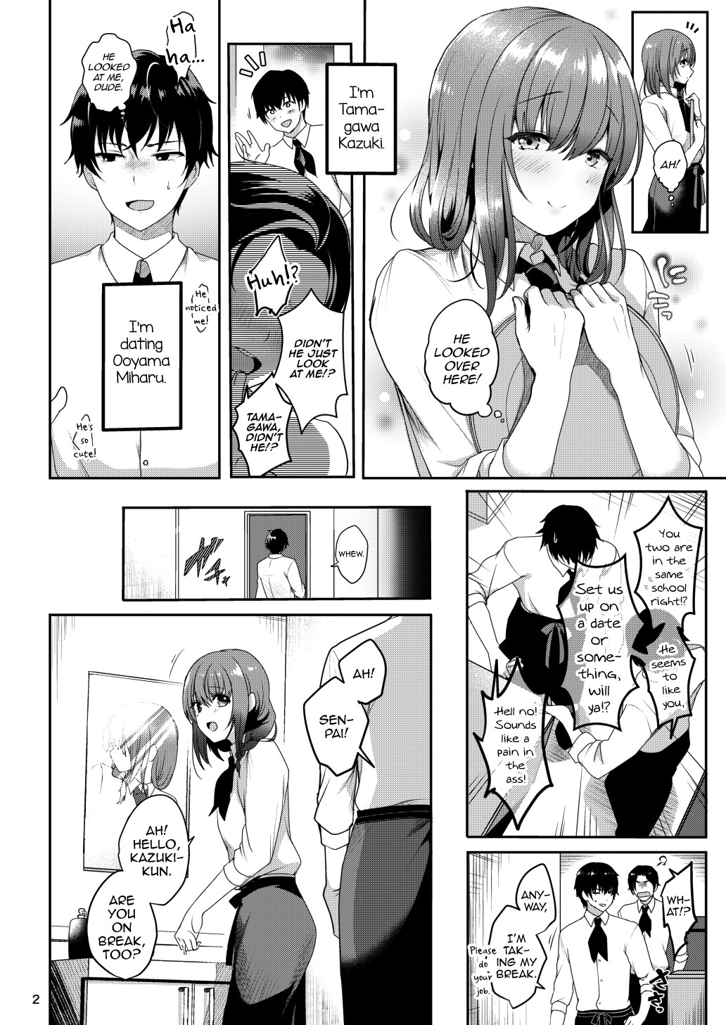 Senpai no Oppai page 4
