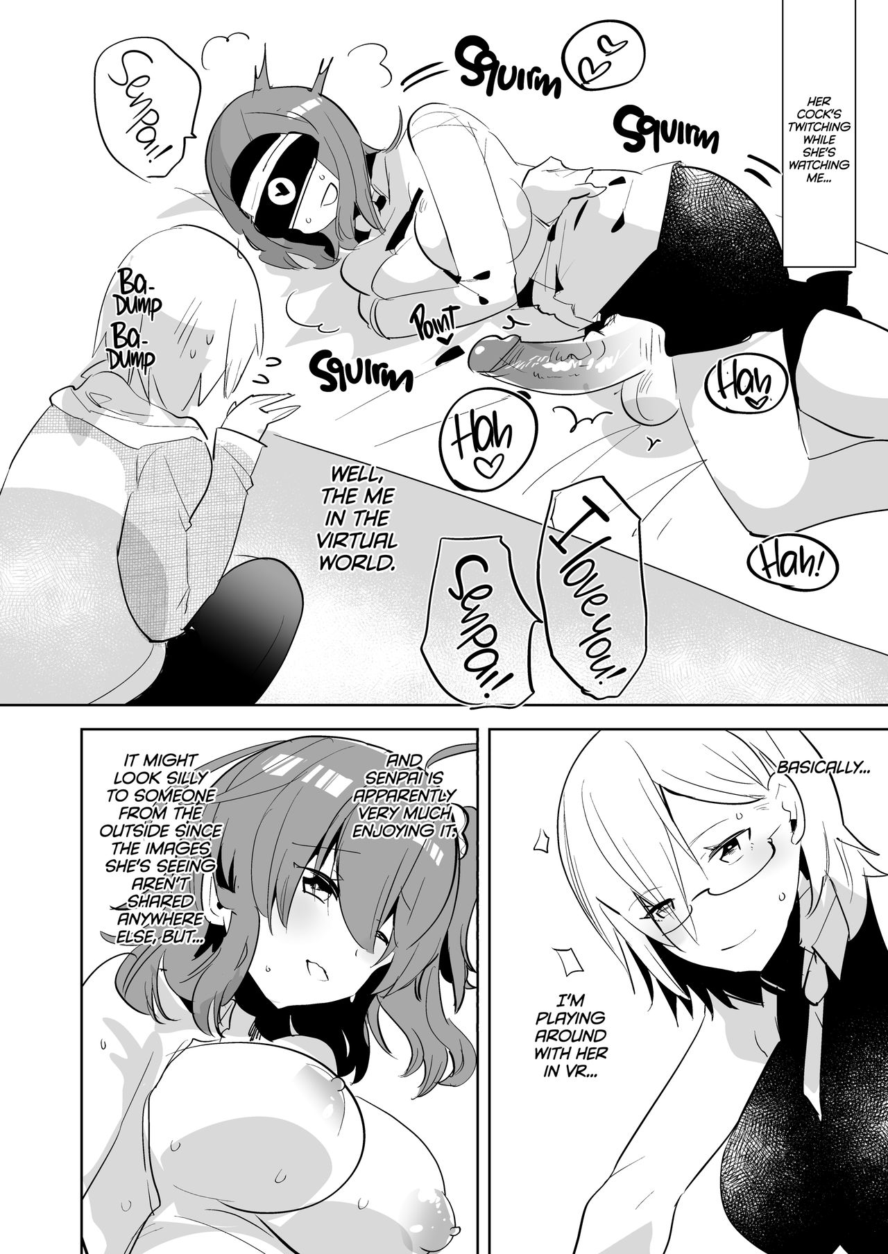 Senpai, VR yori Motto Kimochi Ii Futanari Nama Ecchi Shimasen ka? page 5